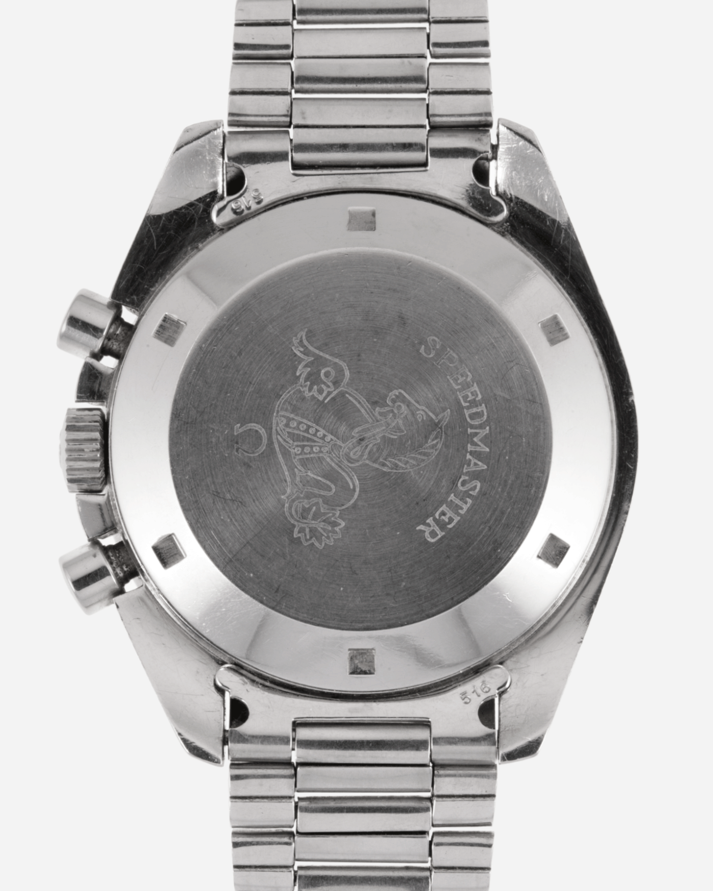 Brand: Omega Year: June 1970 Model: Speedmaster Professional Racing Dial Reference Number: 145.022 Serial Number: 29XXXXXX Material: Stainless Steel Movement: Cal. 861 Case Diameter: 42mm Lug Width: 20mm Bracelet/Strap: Omega 1039 Flat Link Bracelet Dated 2.70 with 516 End Links