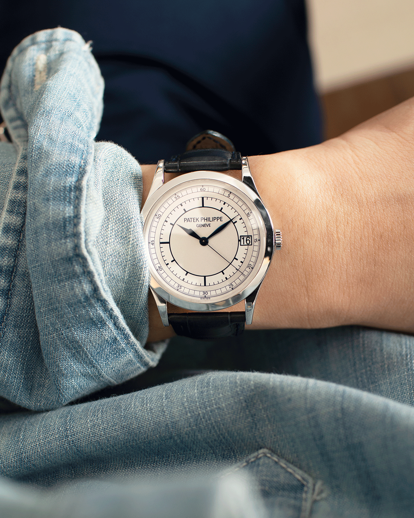 Patek Philippe Calatrava 5296G White Gold Watch S.Song