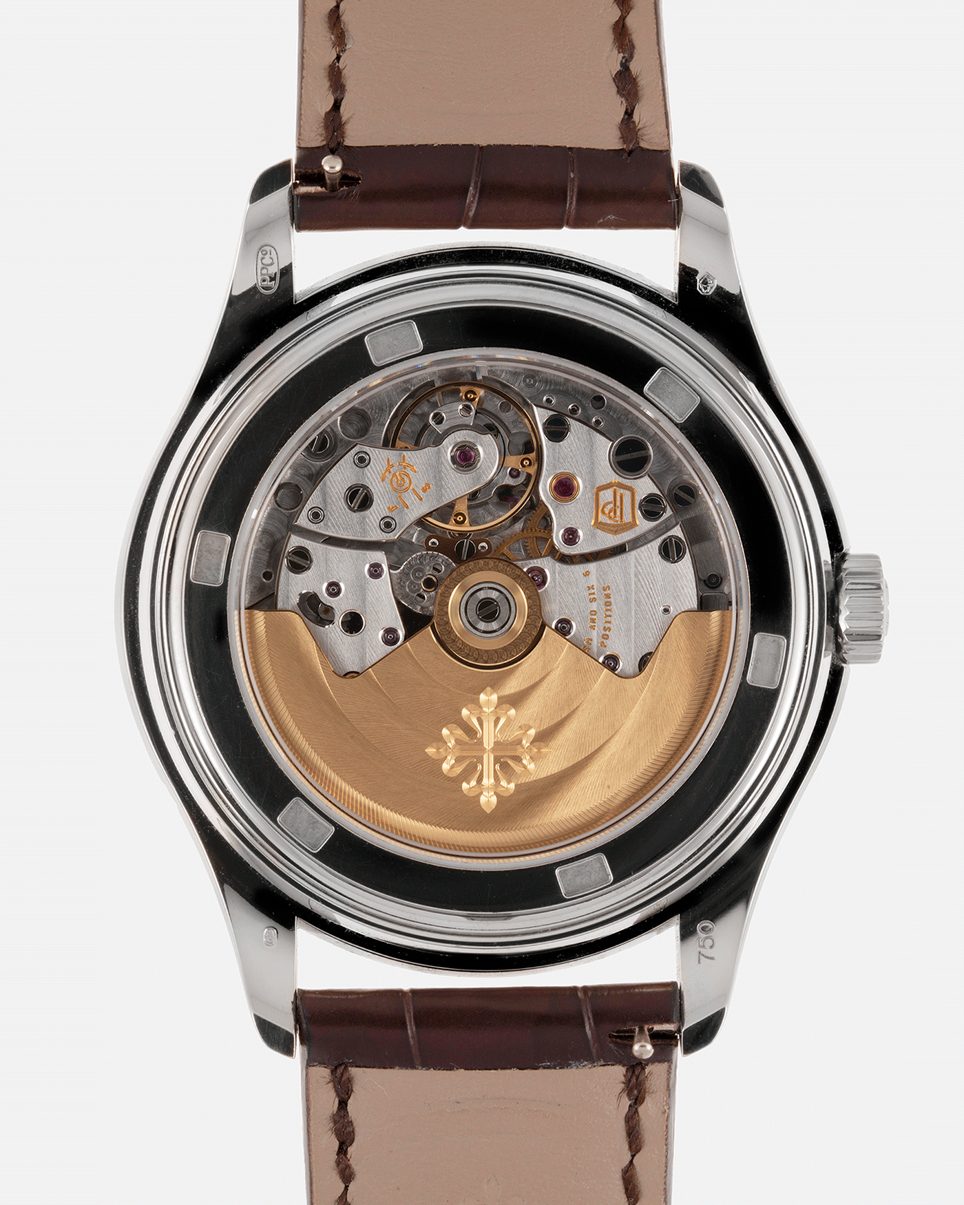 Brand: Patek Philippe Year: 2018 Model: Annual Calendar Reference Number: 5146G Material: 18k White Gold Movement: Cal. 324 S IRM QA LU Case Diameter: 39mm Bracelet: Patek Philippe Brown Alligator Strap with 18k White Gold Patek Philippe Deployant Clasp