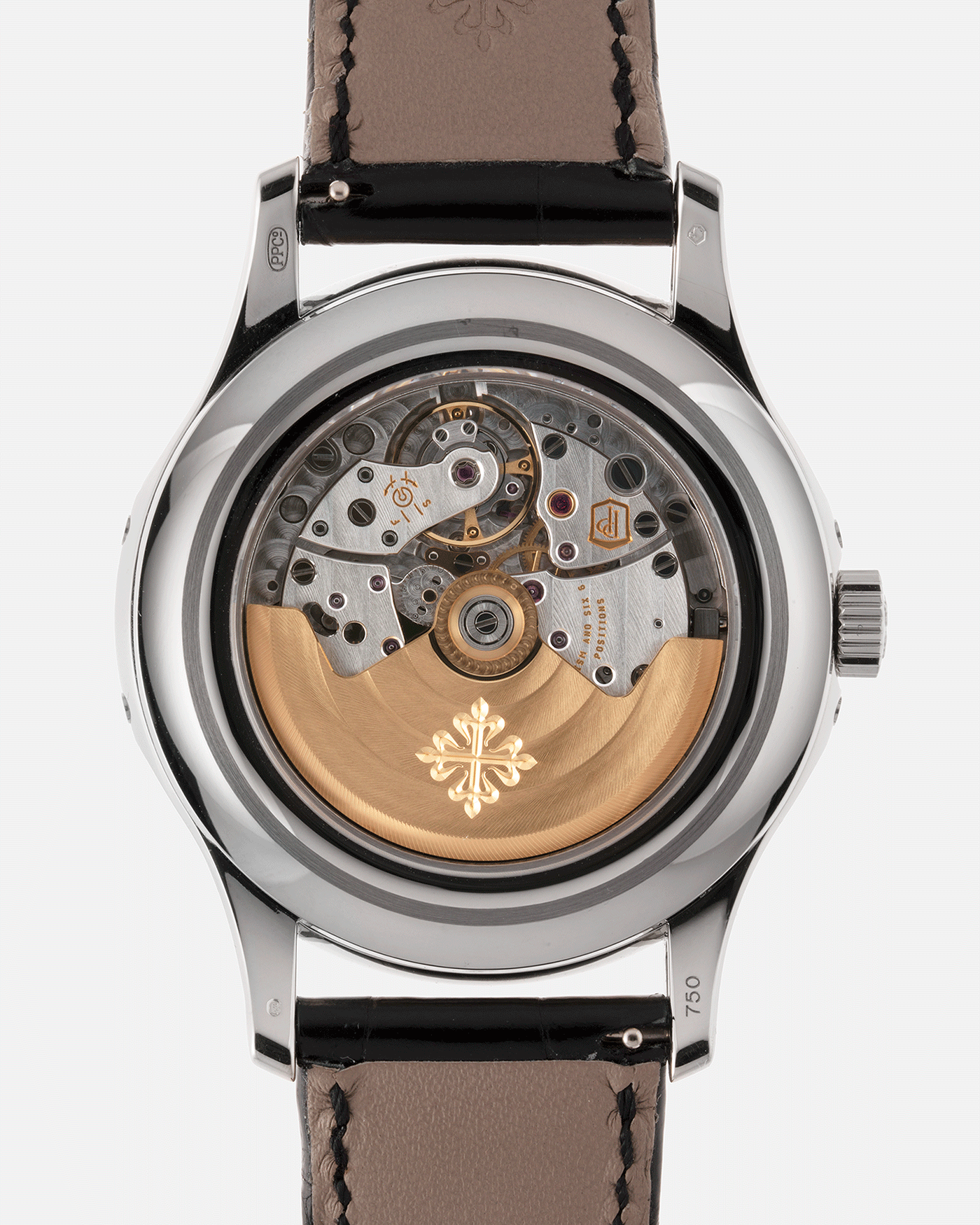 Brand: Patek Philippe Year: 2019 Model: Annual Calendar Reference Number: 5205G Material: 18k White Gold Movement: Cal 324 S QA LU 24H Case Diameter: 40mm Bracelet: Patek Philippe Black Alligator Strap with 18k White Gold Tang Buckle