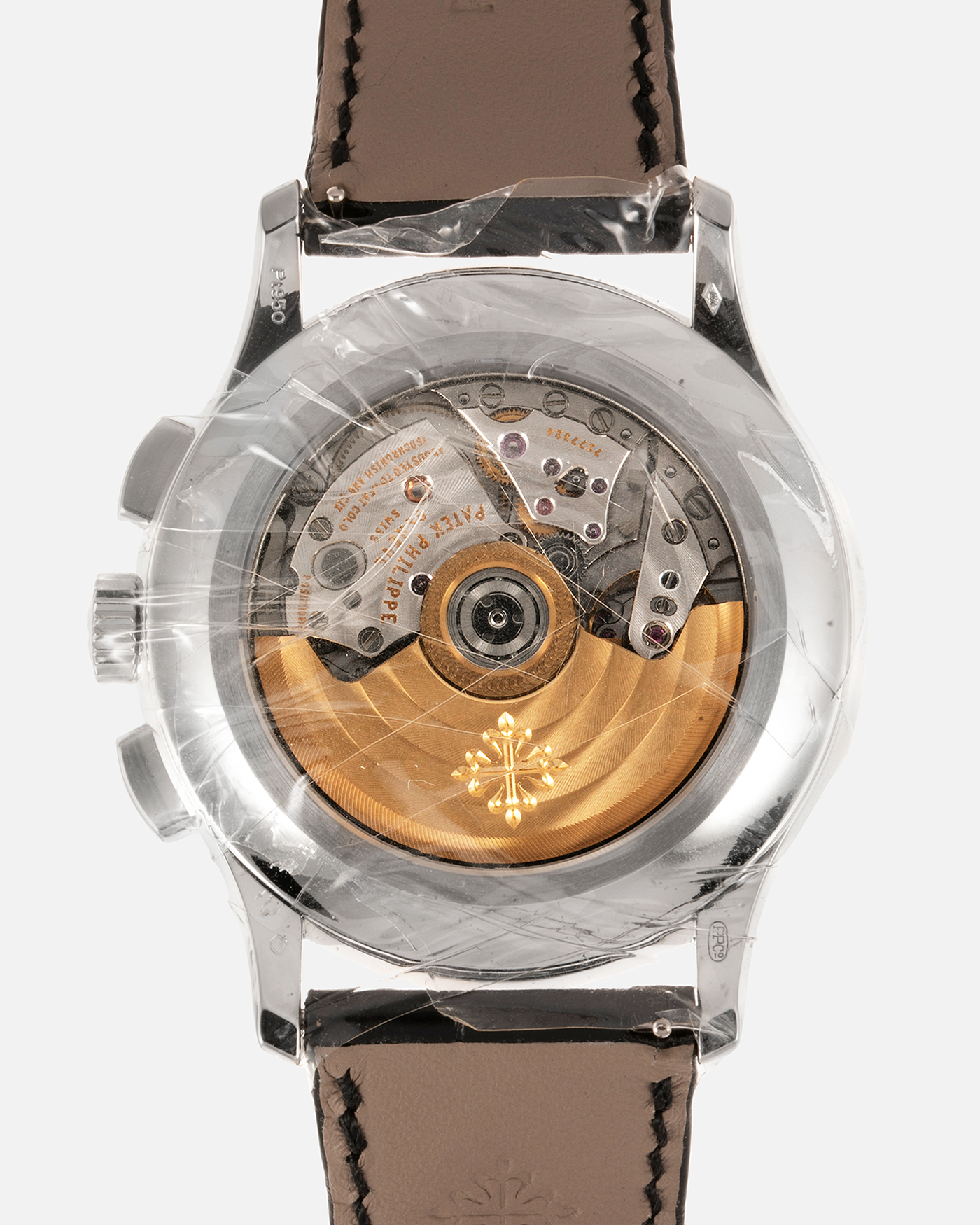 Brand: Patek Philippe Year: 2019 Model: Annual Calendar Chronograph Reference Number: 5905P Material: Platinum Movement: Cal. 28-520 QA 24H Case Diameter: 42mm Bracelet: Patek Philippe Black Alligator Strap with Platinum Signed Tang Buckle