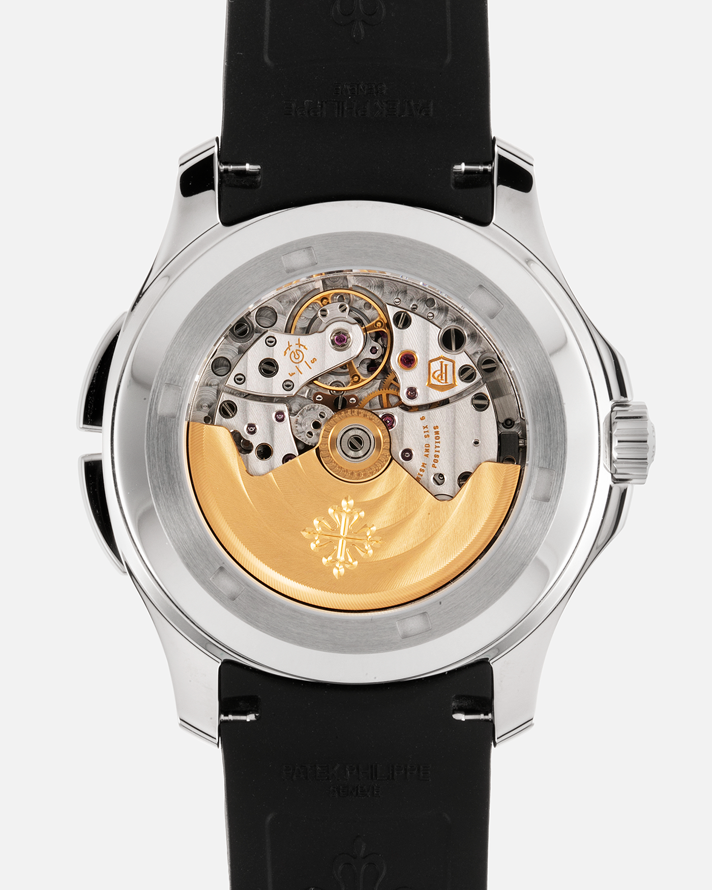 Brand: Patek Philippe Year: 2021 Model: Aquanaut Reference Number: 5164A Material: Stainless Steel Movement: Calibre 324 C FUS Case Diameter: 40.8mm Bracelet: Uncut Patek Philippe Aquanaut Black Tropical Rubber Strap with Signed Deployant Clasp