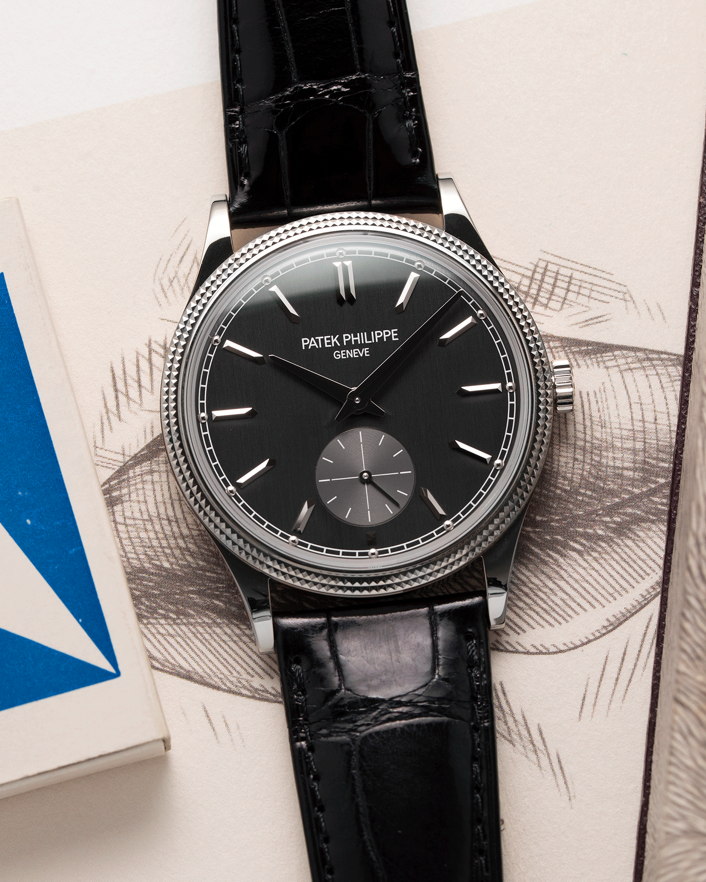 Patek philippe calatrava black hot sale