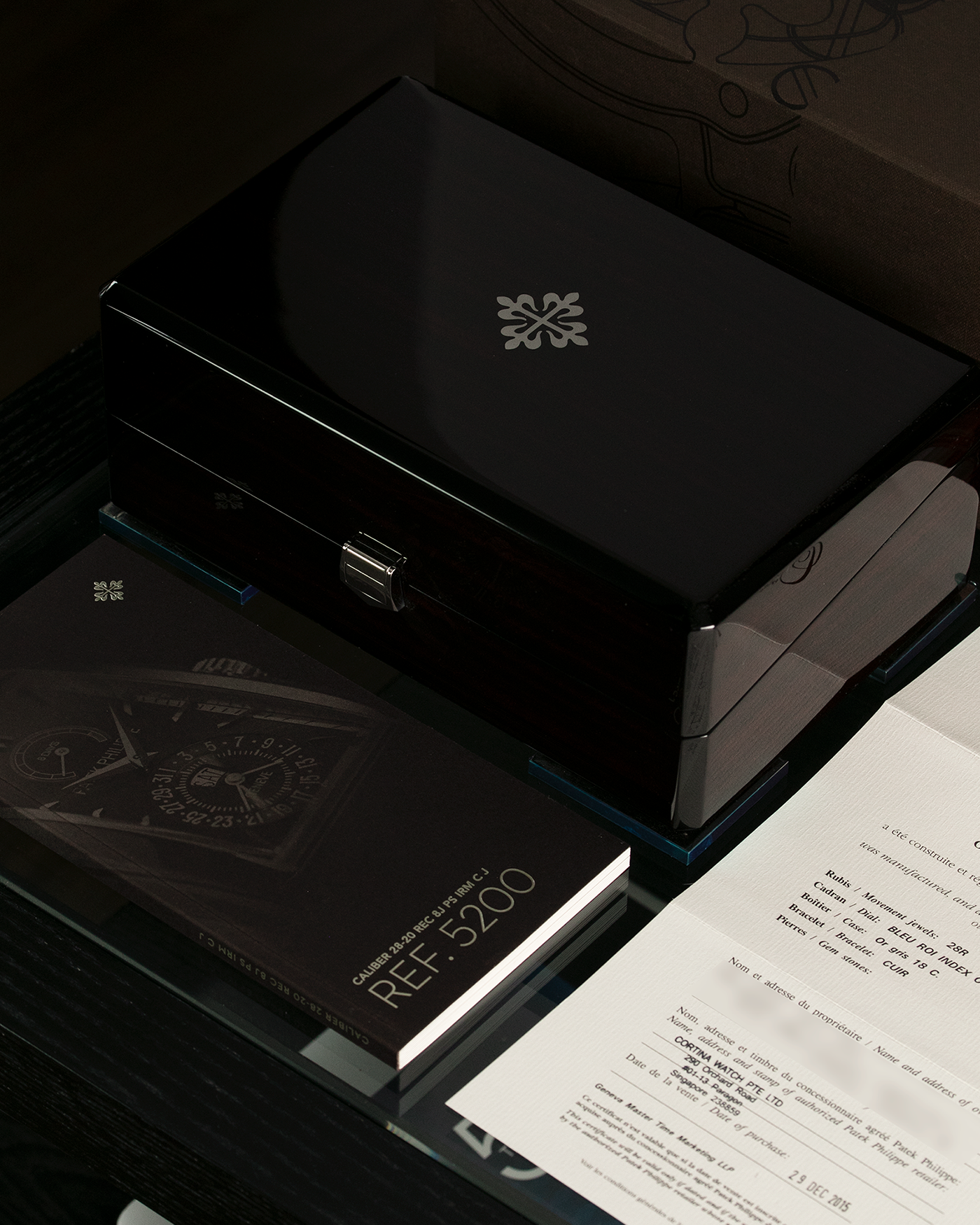 Patek philippe watch box 2025 replica