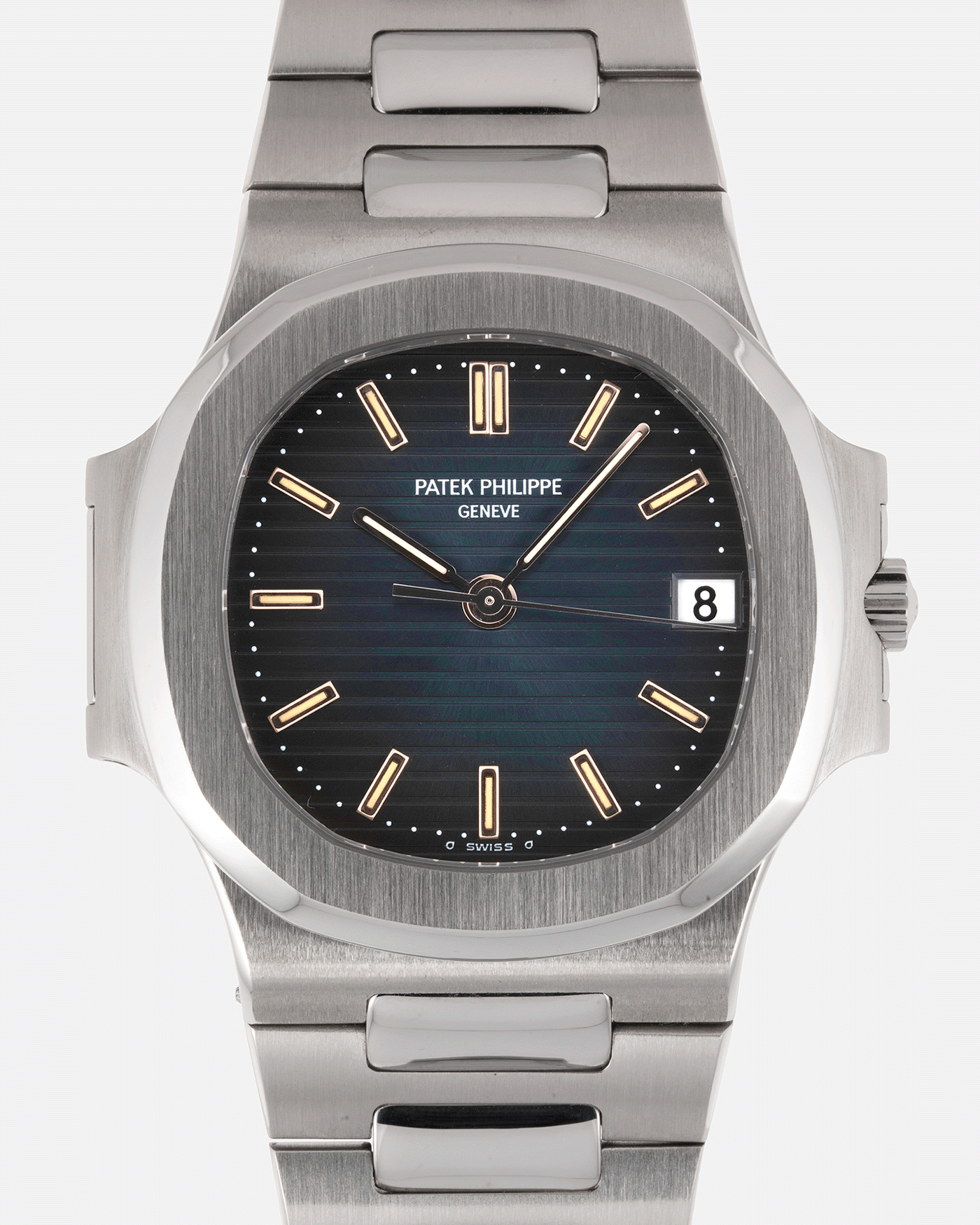 Patek philippe blue face 2025 nautilus