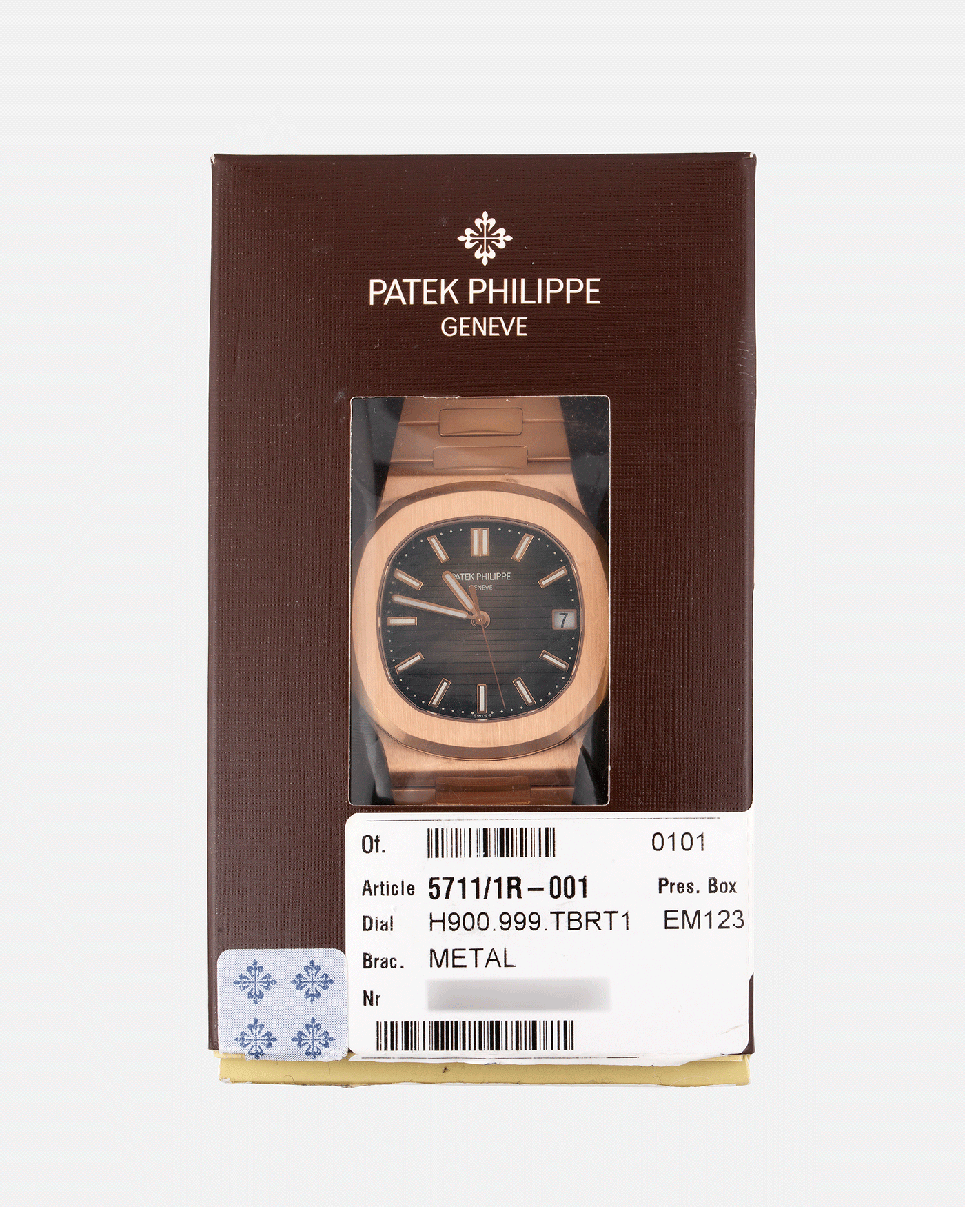 Brand: Patek Philippe Year: 2015 Model: Nautilus Reference Number: 5711R Material: 18k Rose Gold Movement: Calibre 324SC Case Diameter: 40mm Bracelet: 18k Rose Gold Patek Philippe Integrated Stainless Steel BraceletBrand: Patek Philippe Year: 2015 Model: Nautilus Reference Number: 5711R Material: 18k Rose Gold Movement: Calibre 324SC Case Diameter: 40mm Bracelet: 18k Rose Gold Patek Philippe Integrated Stainless Steel Bracelet