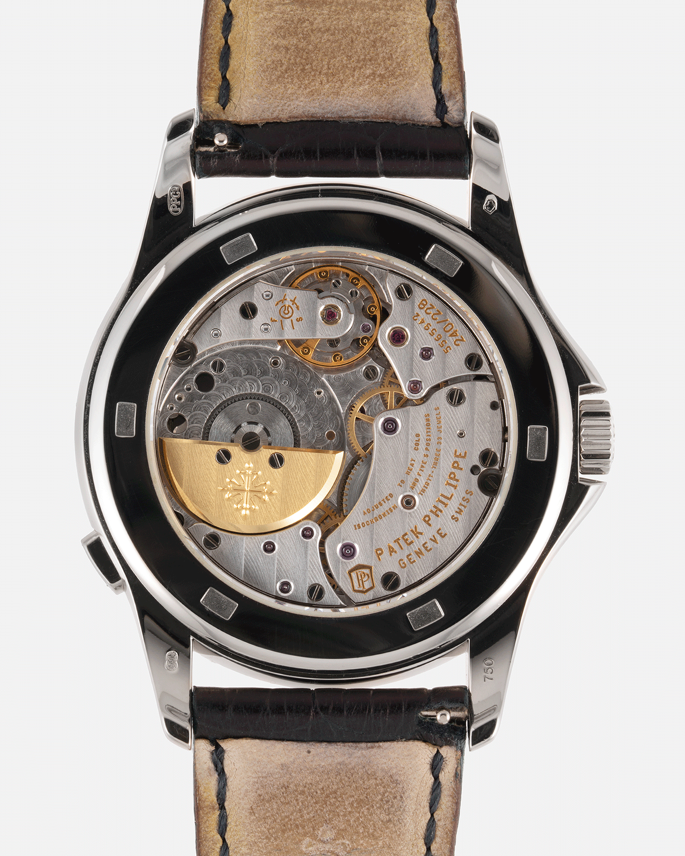 Brand: Patek Philippe Year: 2011 Model: World Time Reference Number: 5130G Material: 18k White Gold Movement: Cal 240 HU Case Diameter: 39.5mm Bracelet: Patek Philippe Black Alligator Strap with 18k White Gold Calatrava Deployant Clasp
