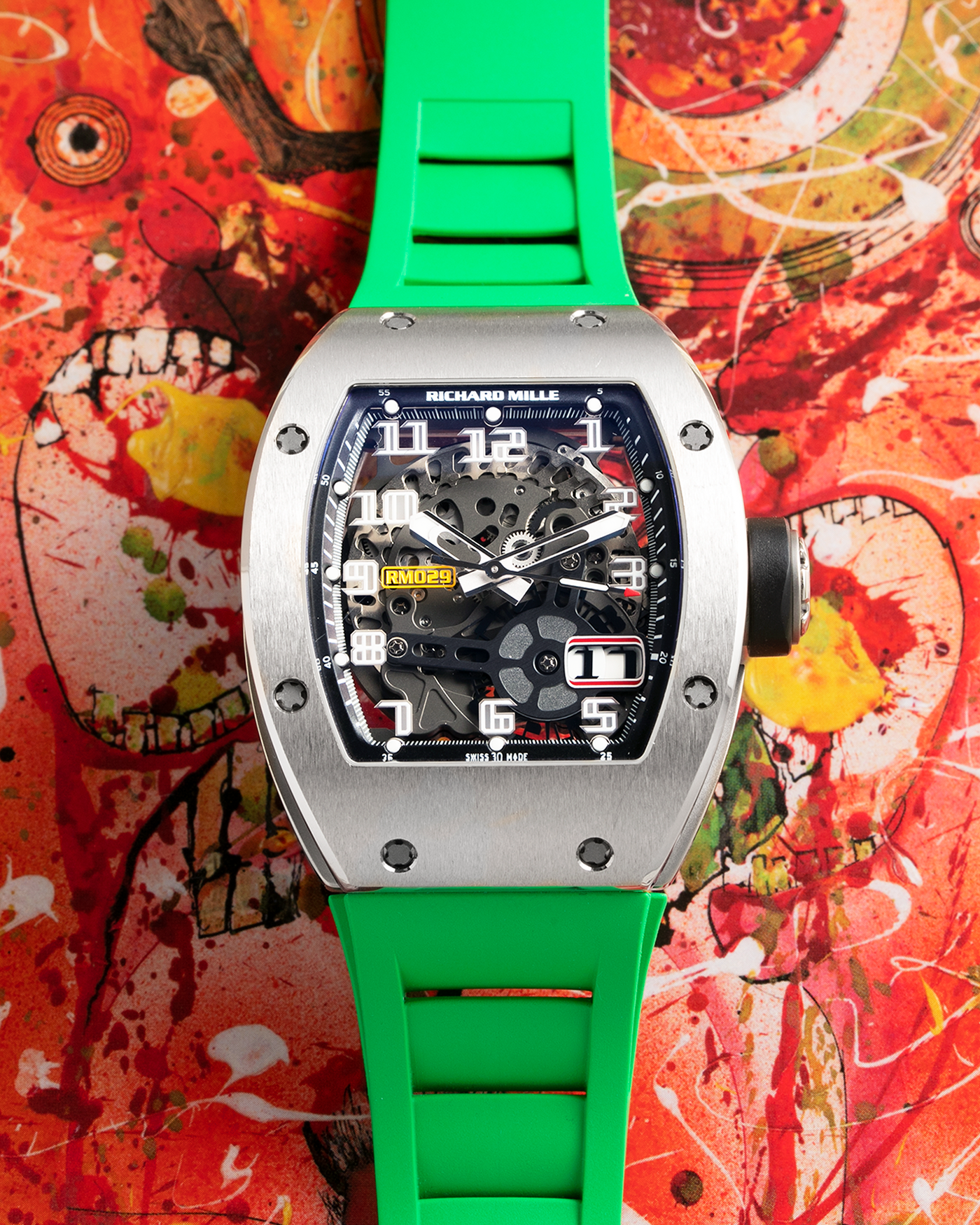 Richard mille on sale green strap