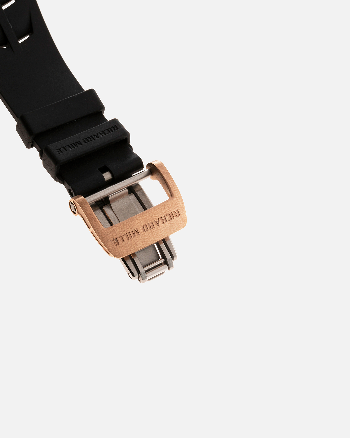 Brand: Richard Mille Year: 2022 Model: RM65-01 Material: 18-carat Rose Gold Movement: Cal. RMAC4, Self-Winding Case Diameter: 44mm x 49.9mm Bracelet: Richard Mille Black Rubber Strap with Signed 18-carat Rose Gold Deployant Clasp