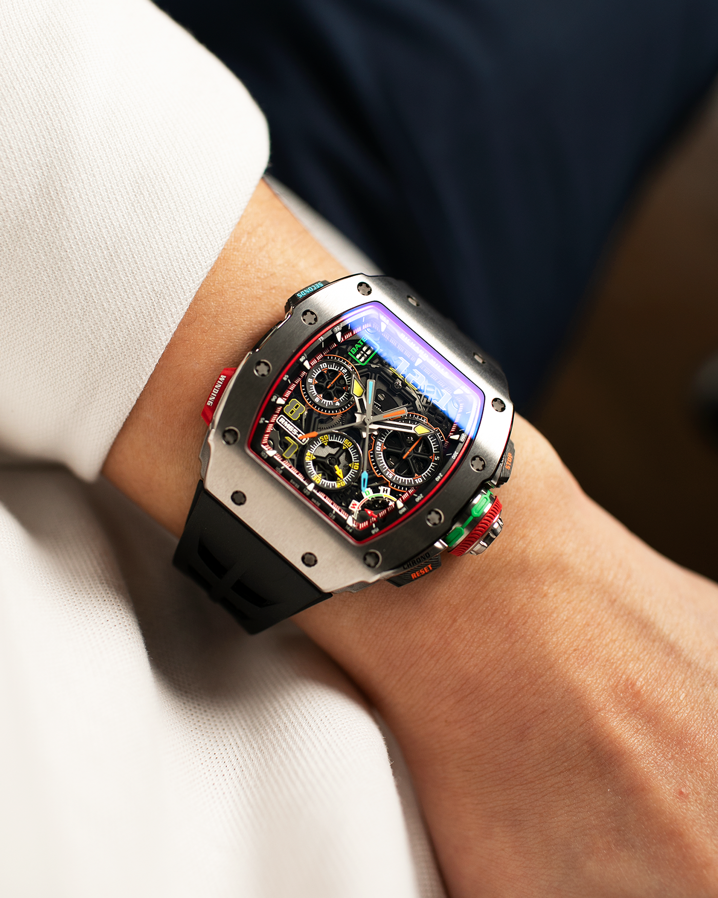 Richard mille green band hotsell