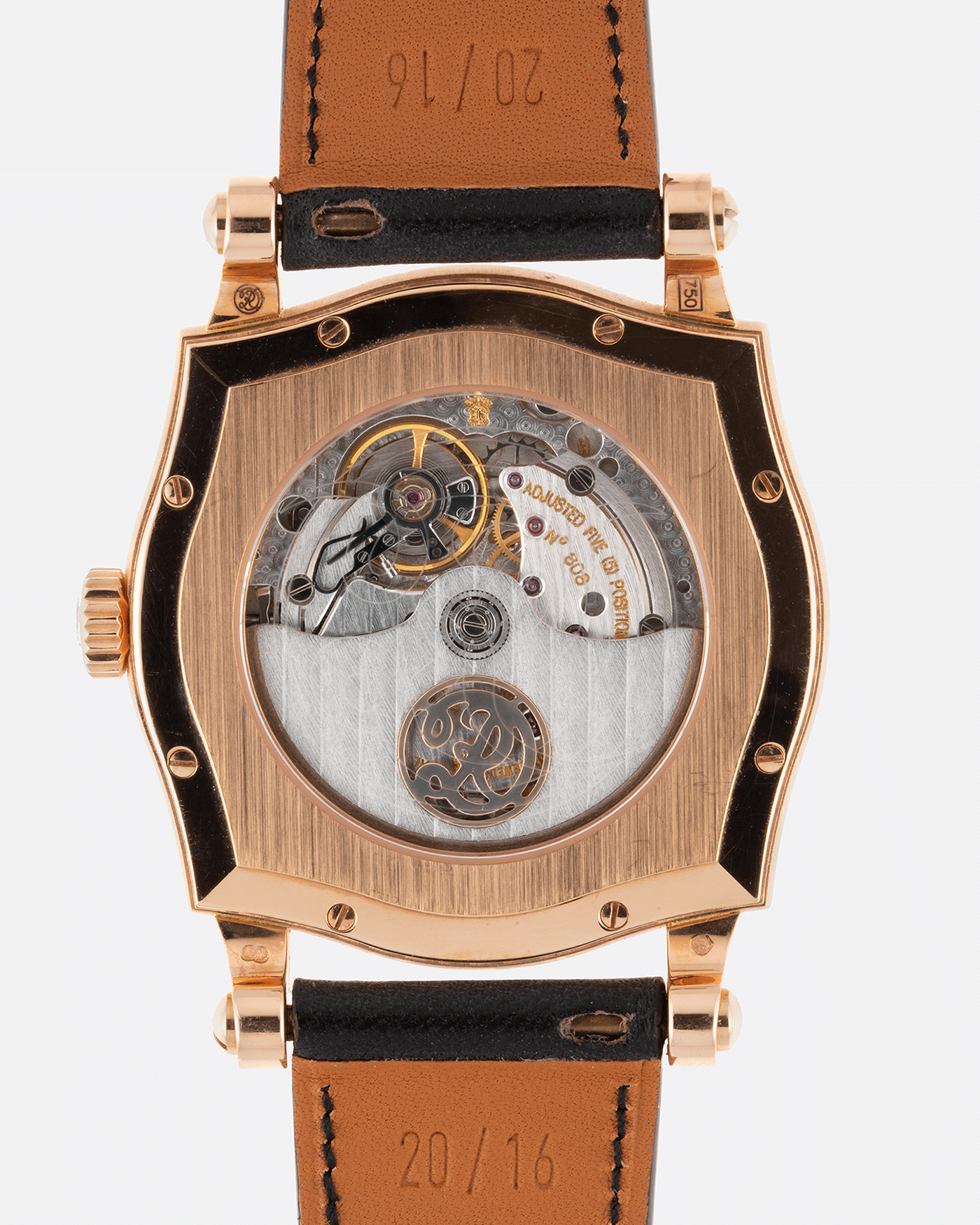 Brand: Roger Dubuis Year: 2000’s Model: Sympathie 37 Material: 18k Yellow Gold Movement: Cal RD 57 Case Diameter: 37mm Strap: Nostime Black French Calf Leather and 18k Yellow Gold Roger Dubuis Tang Buckle
