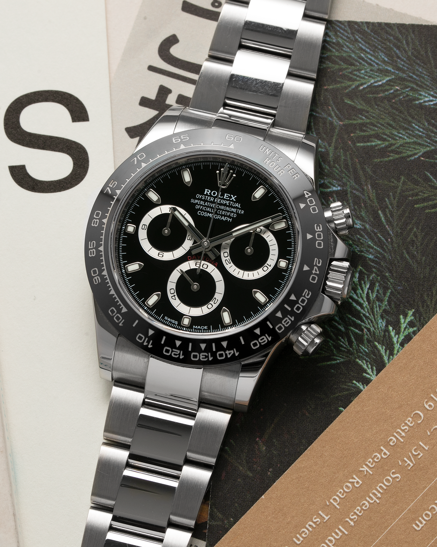 Brand: Rolex Year: 2016 Model: Daytona Reference: 116500 Material: Stainless Steel Movement: Calibre 4130 Case Diameter: 40mm Strap: Stainless Steel Rolex Oyster Bracelet