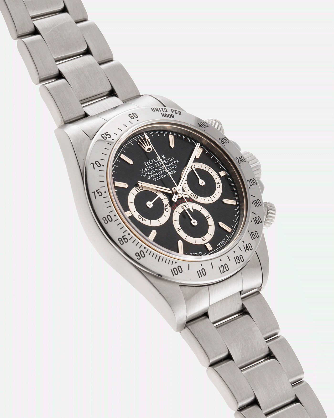 Brand: Rolex Year: 1997 Model: Cosmograph Daytona Reference Number: 16520 Material: Stainless Steel Movement: Rolex Zenith El Primero Caliber 4030  Case Diameter: 40mm Bracelet: Stainless Steel 78390 Rolex Oyster Bracelet with 503B Endlinks
