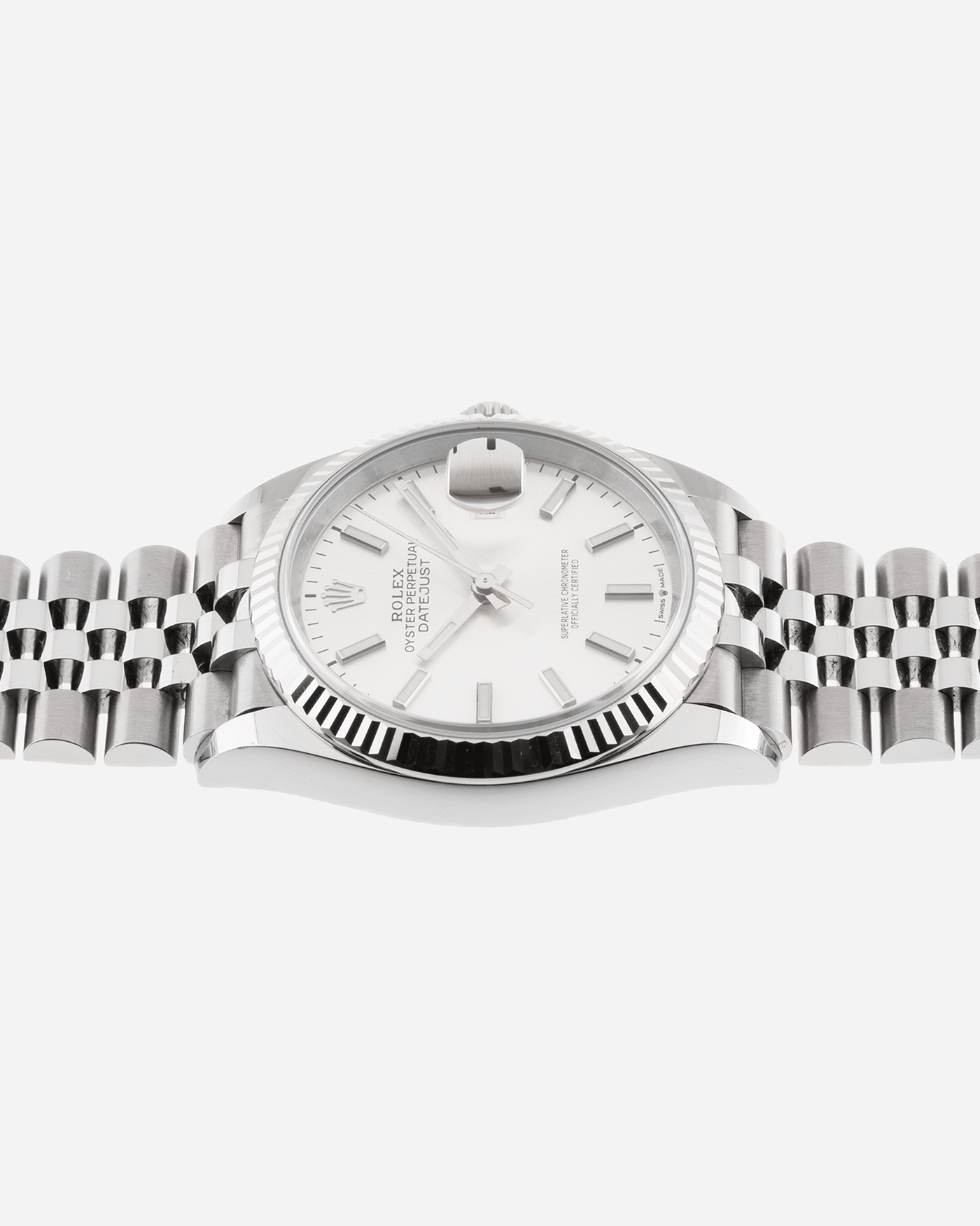 Brand: Rolex Year: 2019 Model: Datejust Reference Number: 126234 Material: 904L Stainless Steel Movement: Cal. 3235 Case Diameter: 36mm Bracelet: Stainless Steel Rolex Jubilee Bracelet