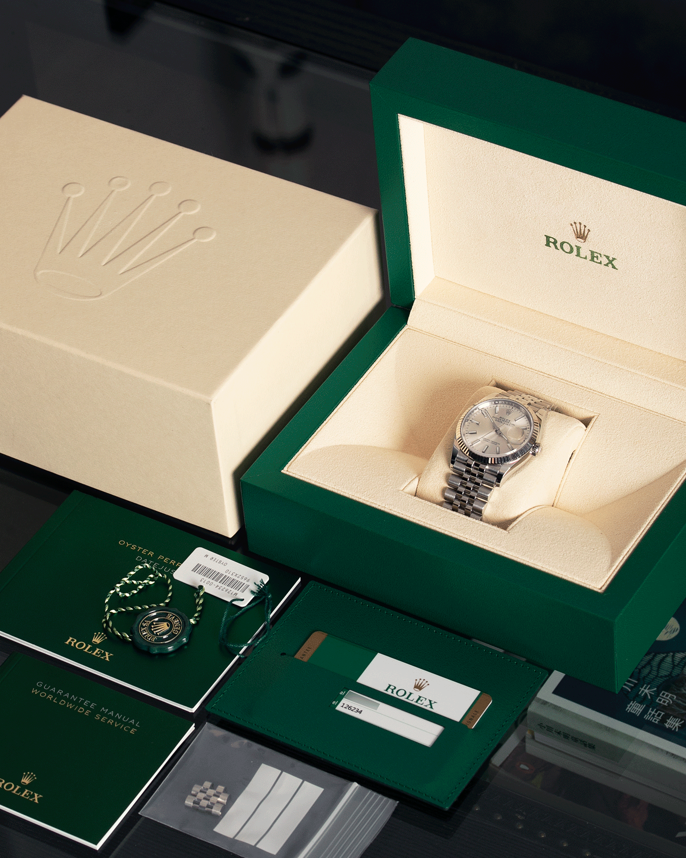 Brand: Rolex Year: 2019 Model: Datejust Reference Number: 126234 Material: 904L Stainless Steel Movement: Cal. 3235 Case Diameter: 36mm Bracelet: Stainless Steel Rolex Jubilee Bracelet