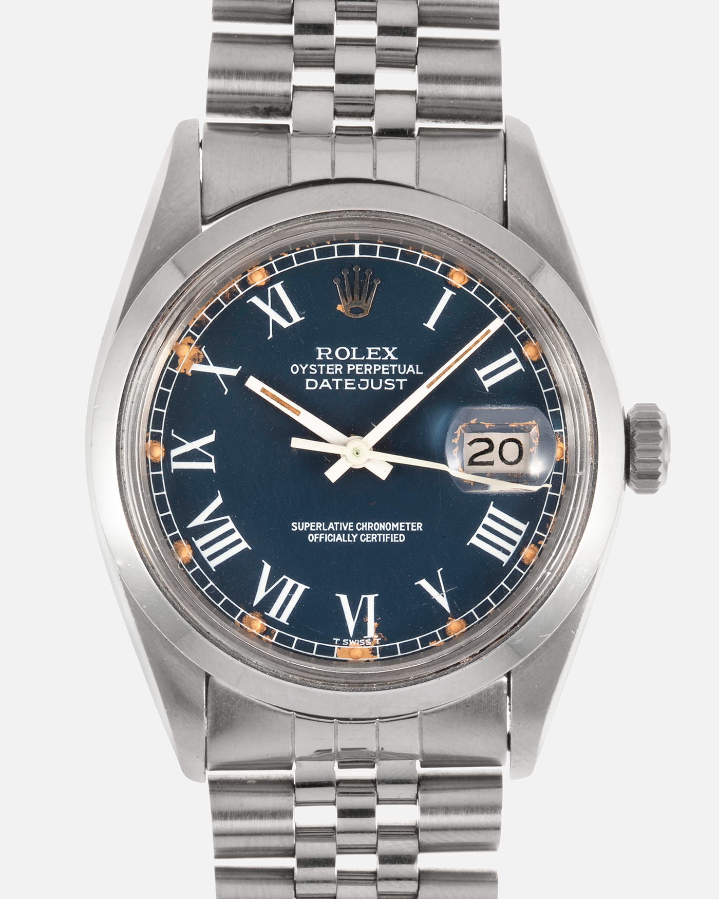 Rolex Datejust 16000 Buckley Blue Watch S.Song Vintage Watches For Sale S.Song Watches