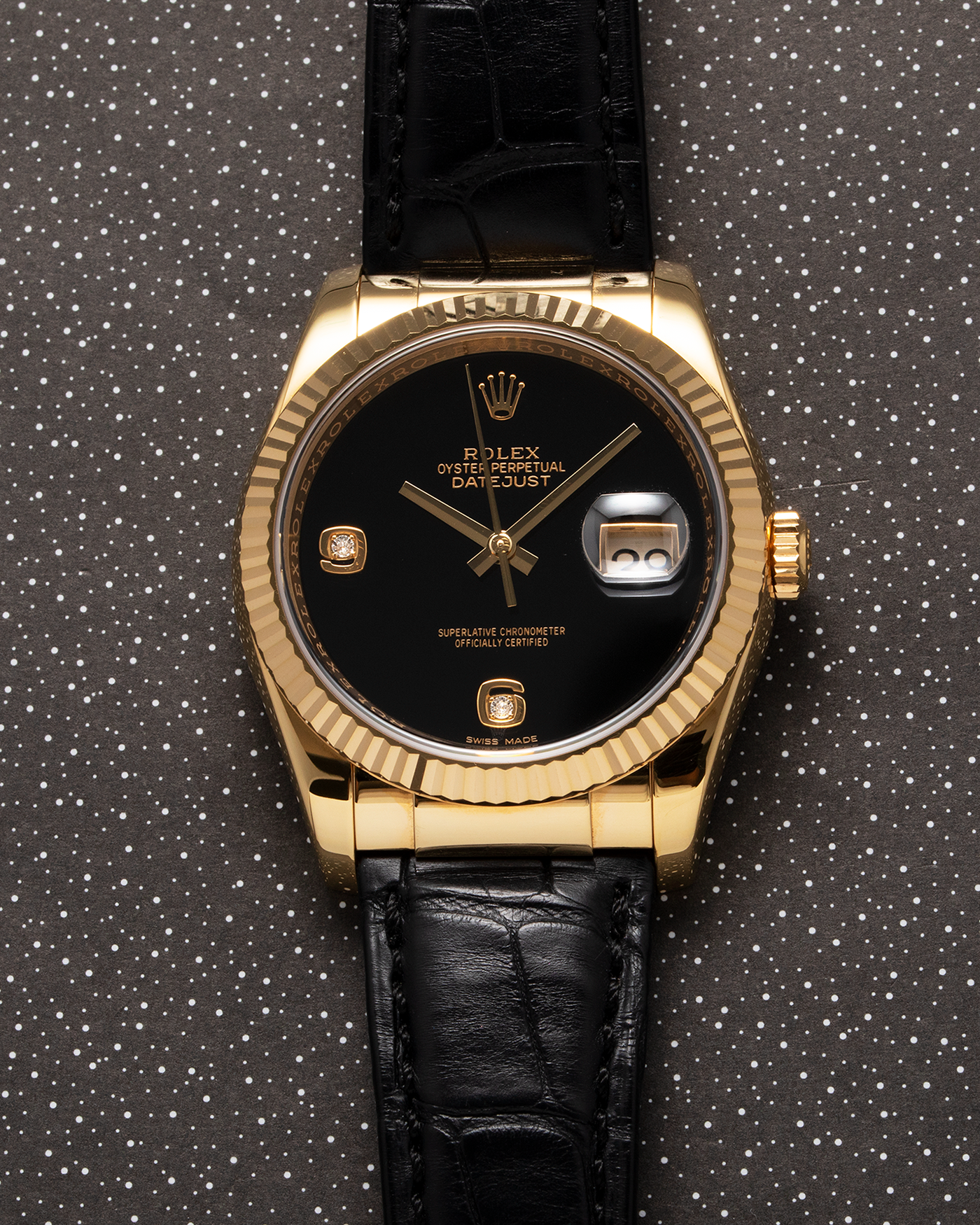 Rolex Datejust Onyx 116138 36mm Watch S.Song Vintage Timepieces S.Song Watches