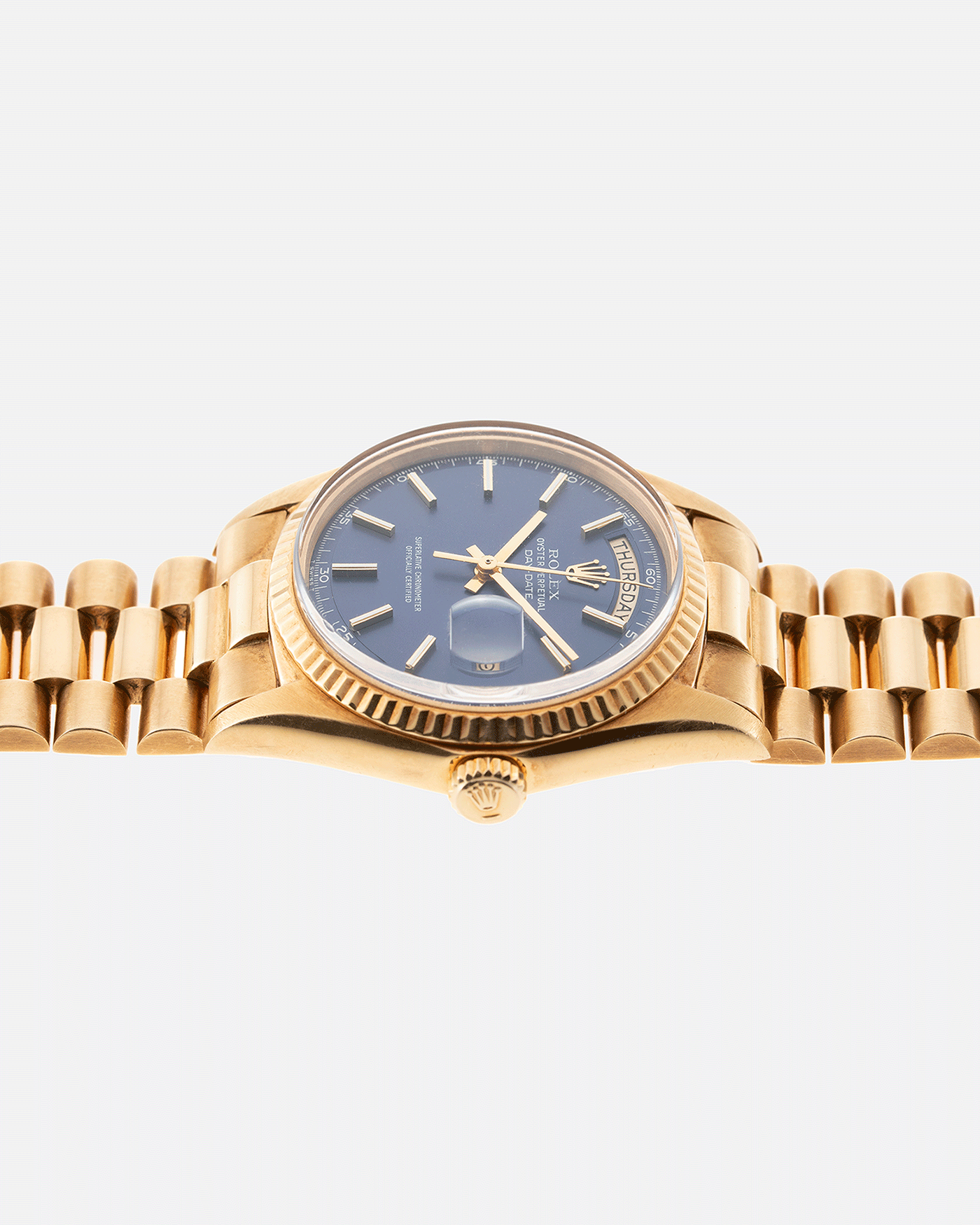 Rolex Day Date 1803 Matte Blue Non-Lume Dial
