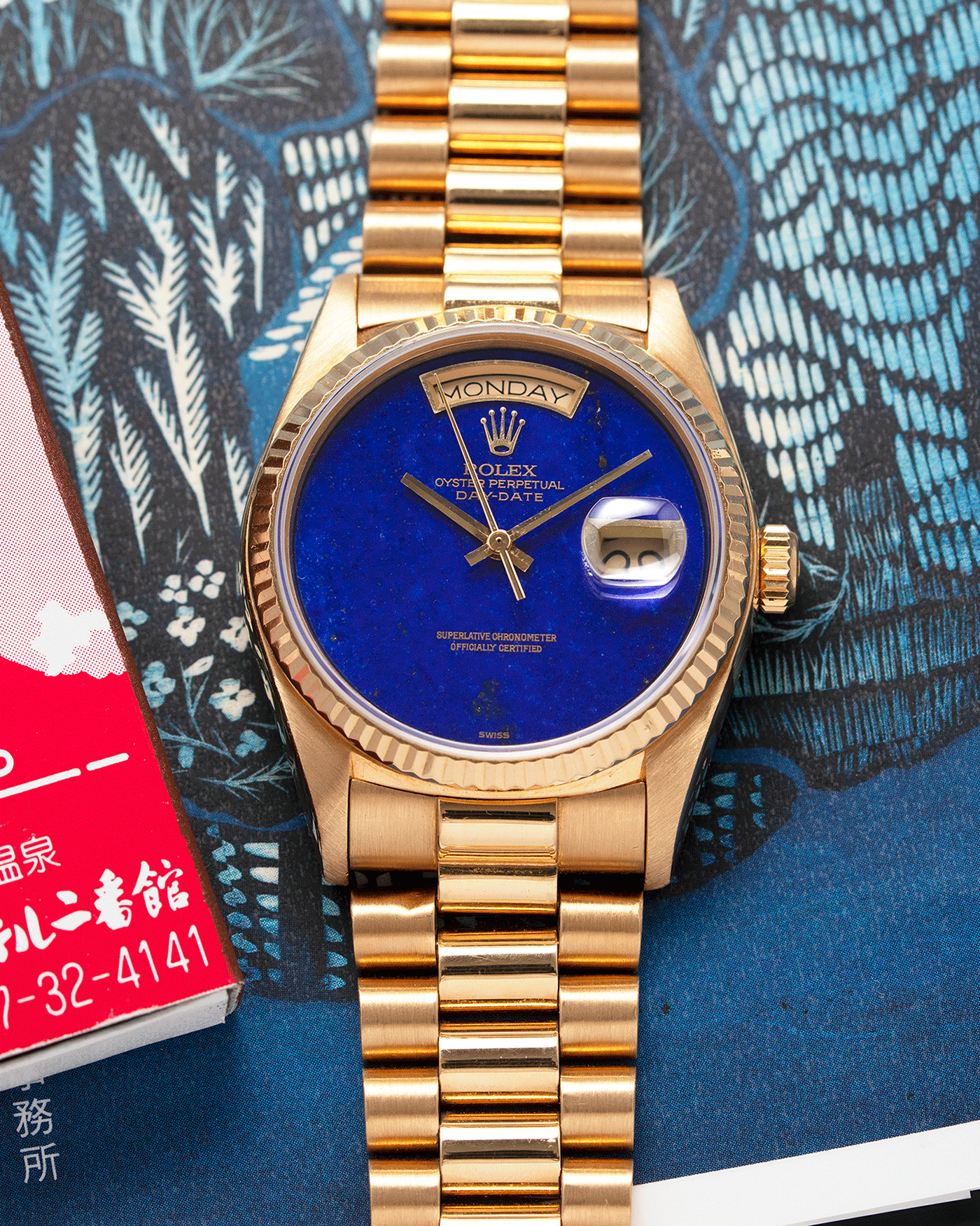 Brand: Rolex Year: 1984 Model: Day-Date Reference Number: 18038 Serial: 8,4XX,XXX Material: 18k Yellow Gold Movement: Cal. 3055 Case Diameter: 36mm Lug Width: 20mm Bracelet/Strap: Rolex 838518k Solid Gold President Bracelet
