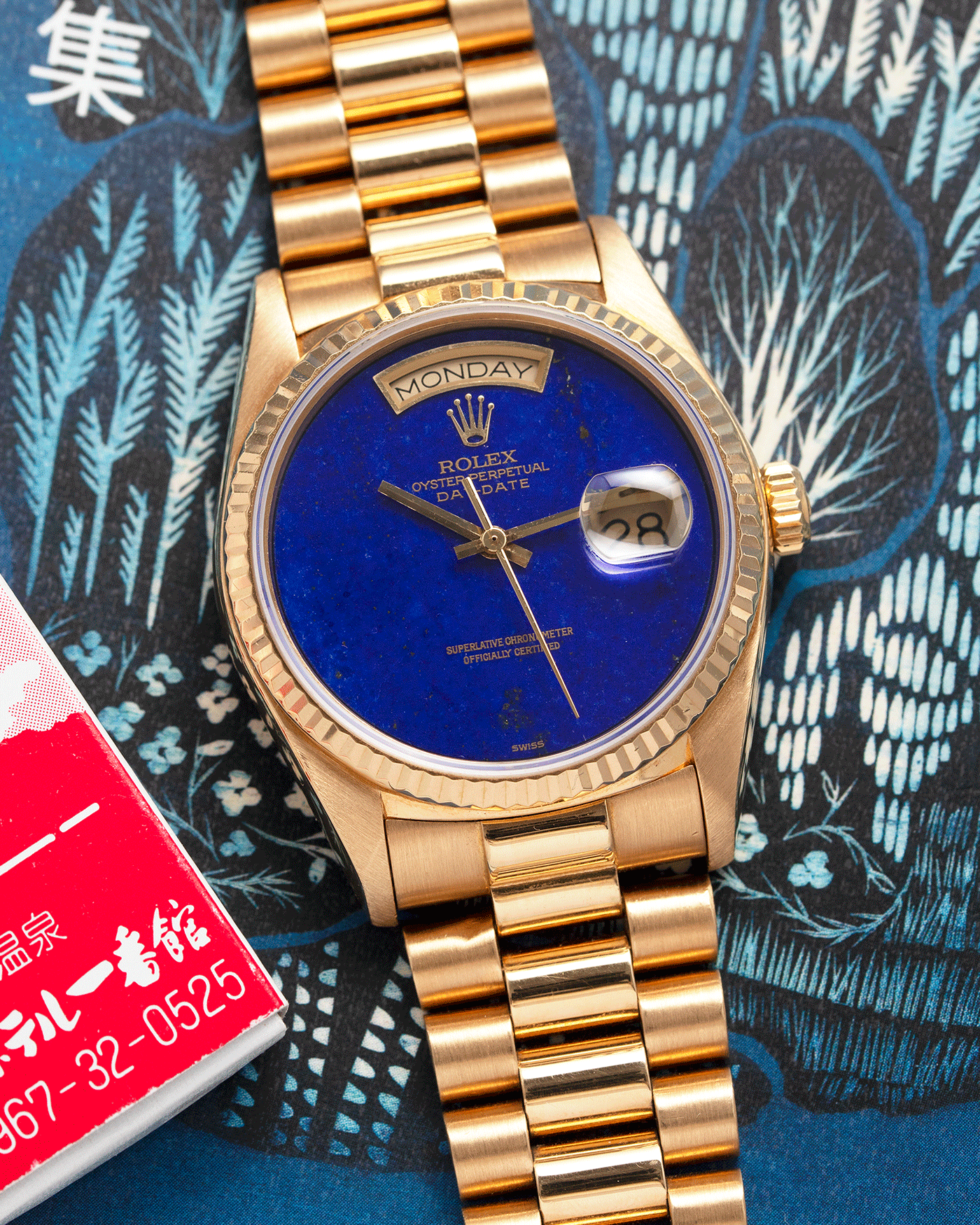 Rolex Day Date 18038 Lapis Lazuli President Watch S.Song Vintage