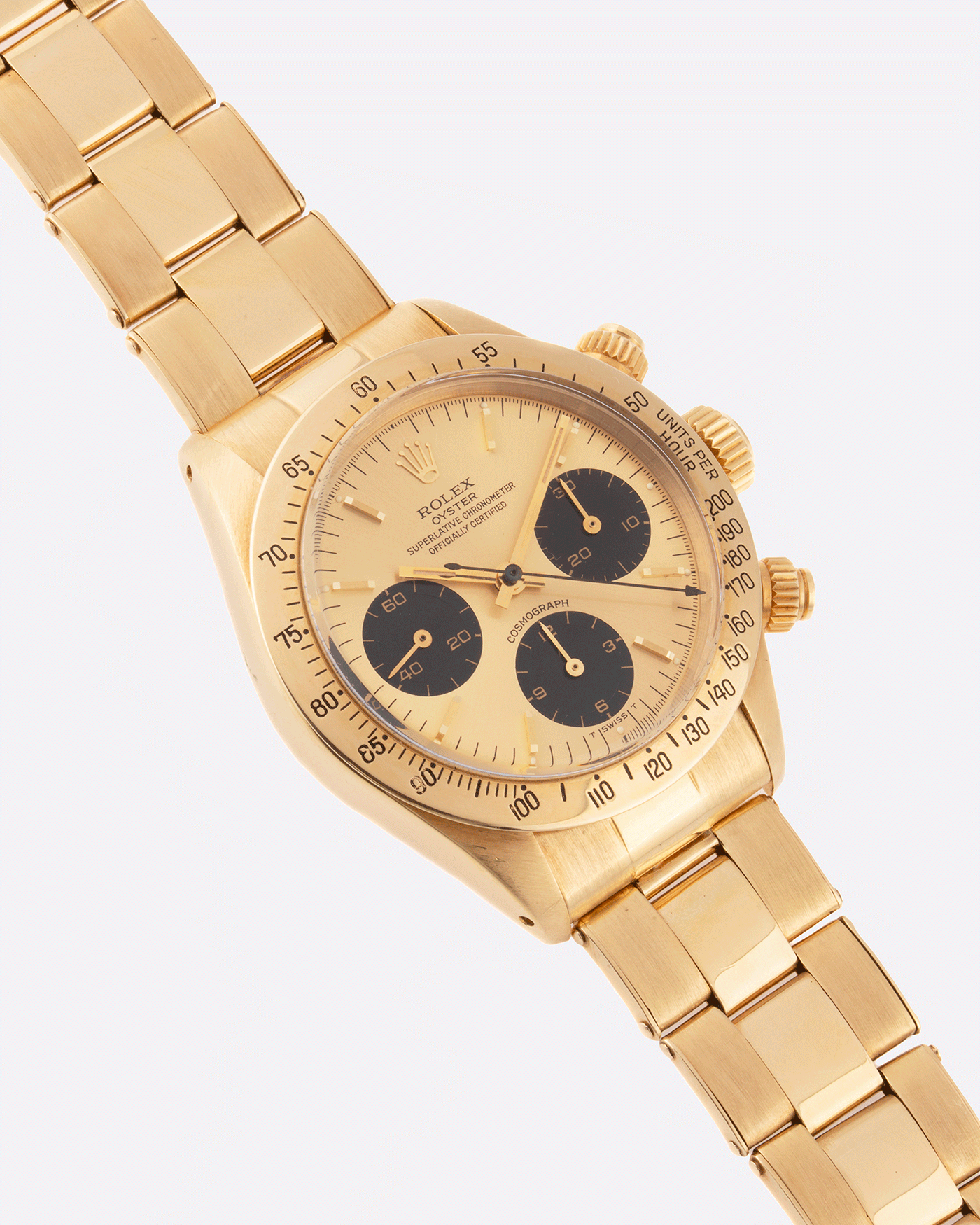 Rolex Cosmograph Daytona 6265 Vintage Yellow Gold Chronograph Watch | S.Song Vintage Timepieces 