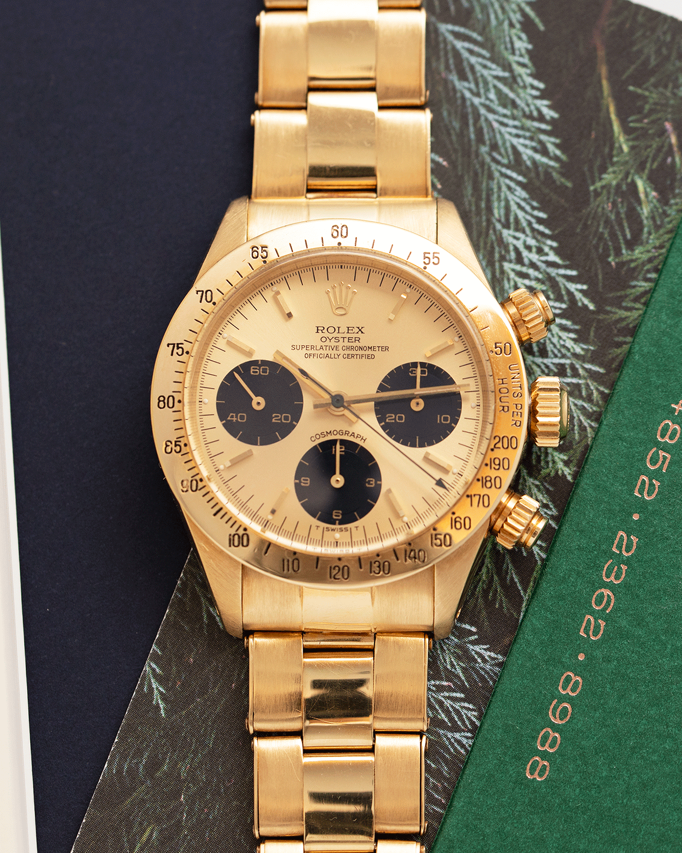 Rolex Cosmograph Daytona 6265 Vintage Yellow Gold Chronograph Watch | S.Song Vintage Timepieces 