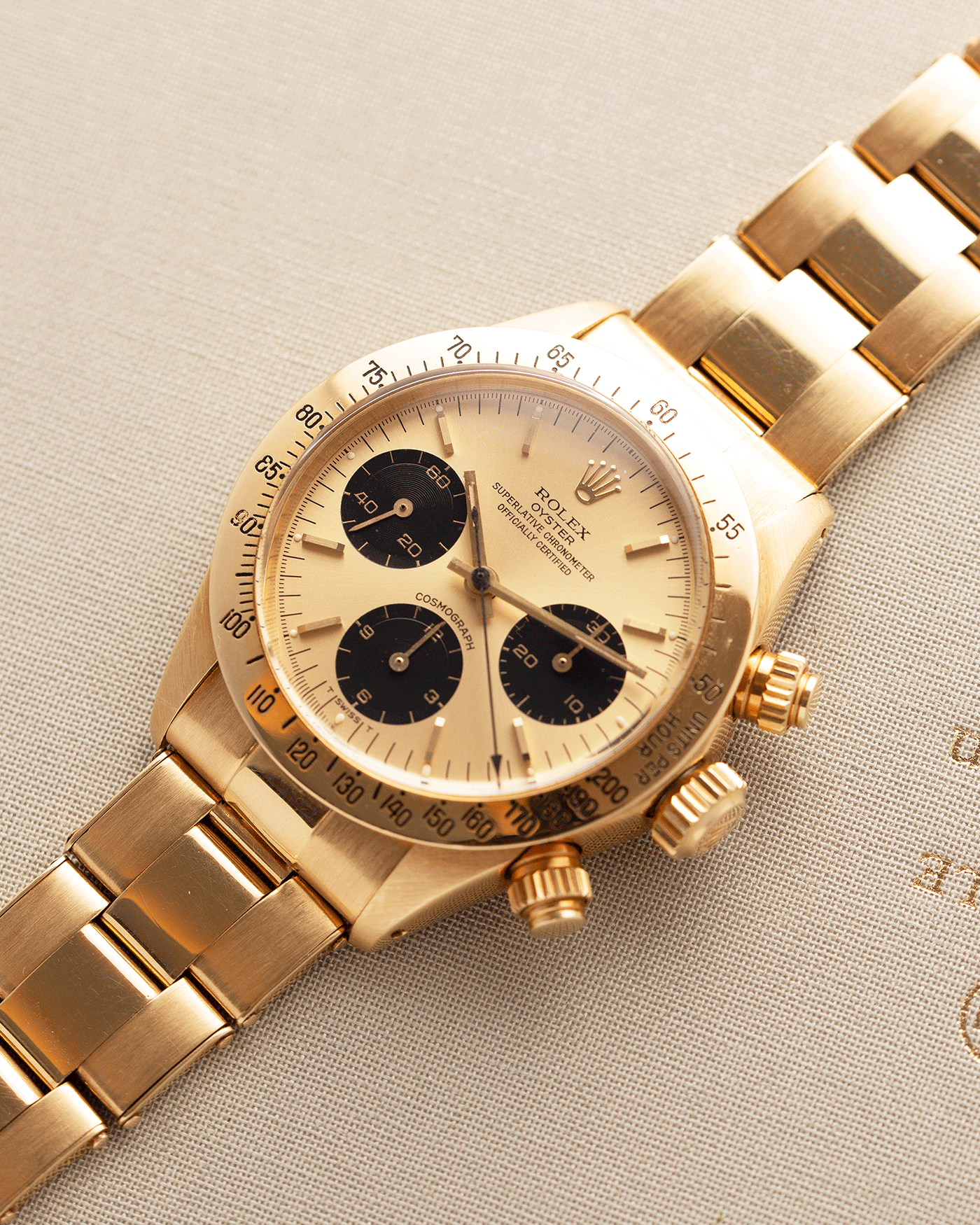 Rolex Cosmograph Daytona 6265 Vintage Yellow Gold Chronograph Watch | S.Song Vintage Timepieces 