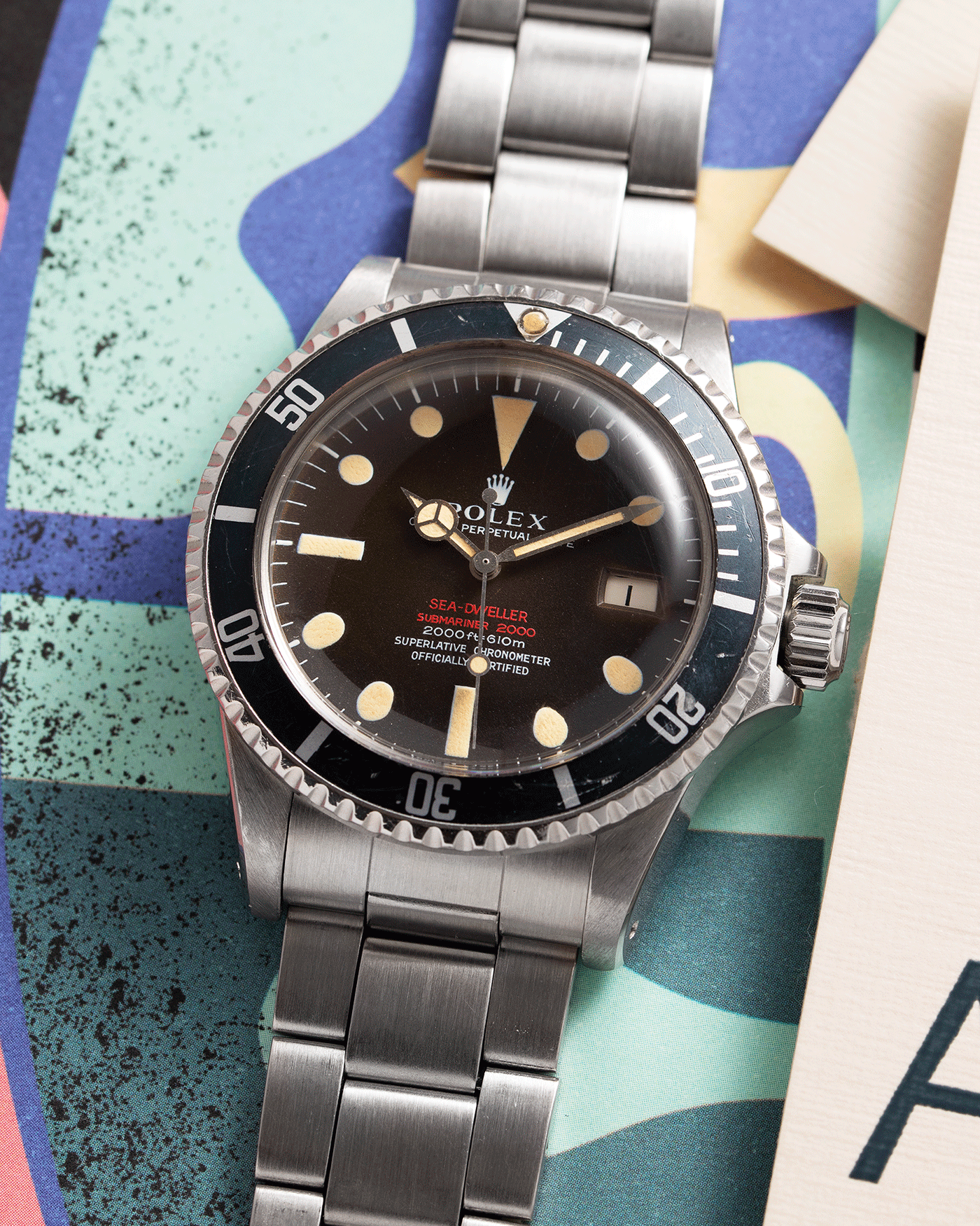 Rolex sea dweller sales 1665 double red