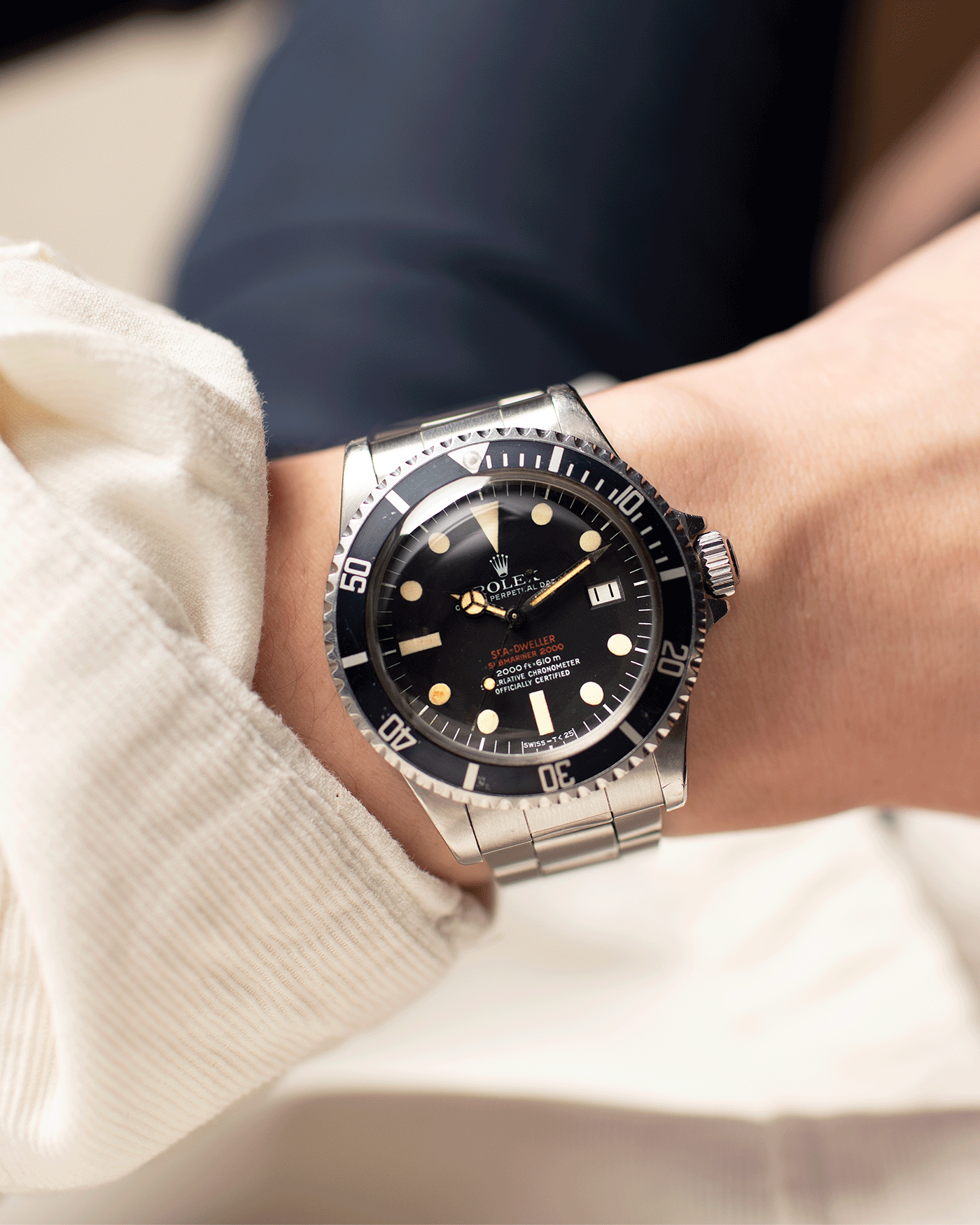 Rolex Double Red Sea Dweller Mk IV Sport Diver Watch S.Song