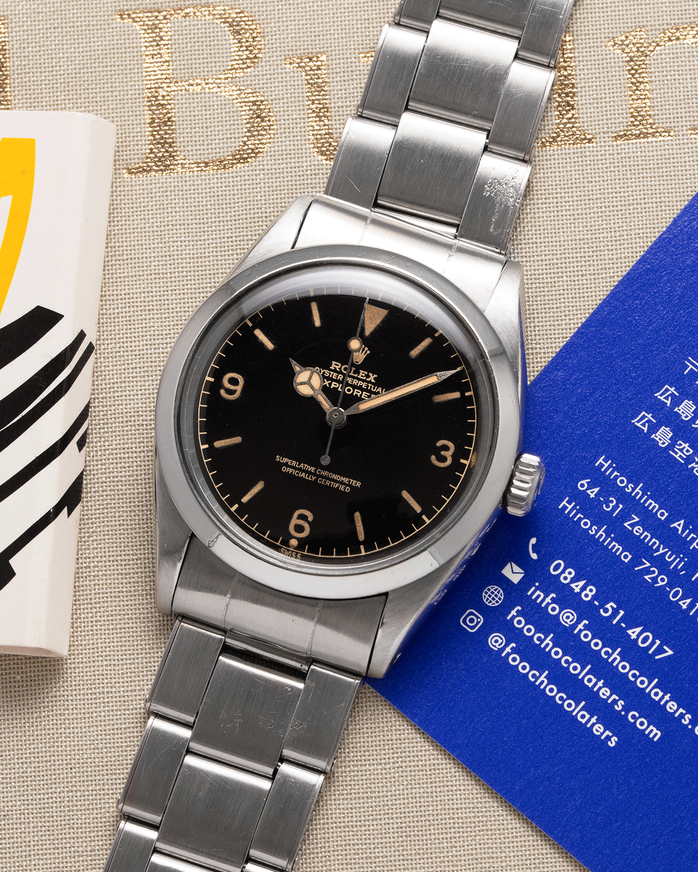 Brand: Rolex Year: Circa 1962 Model: Explorer Reference Number: 1016 Serial Number: 74XXXX Material: Stainless Steel Movement: Cal. 1560 Case Diameter: 36mm Lug Width: 20mm Bracelet/Strap: Rolex 7206 Rivet Bracelet with 58 end links dated 4.62