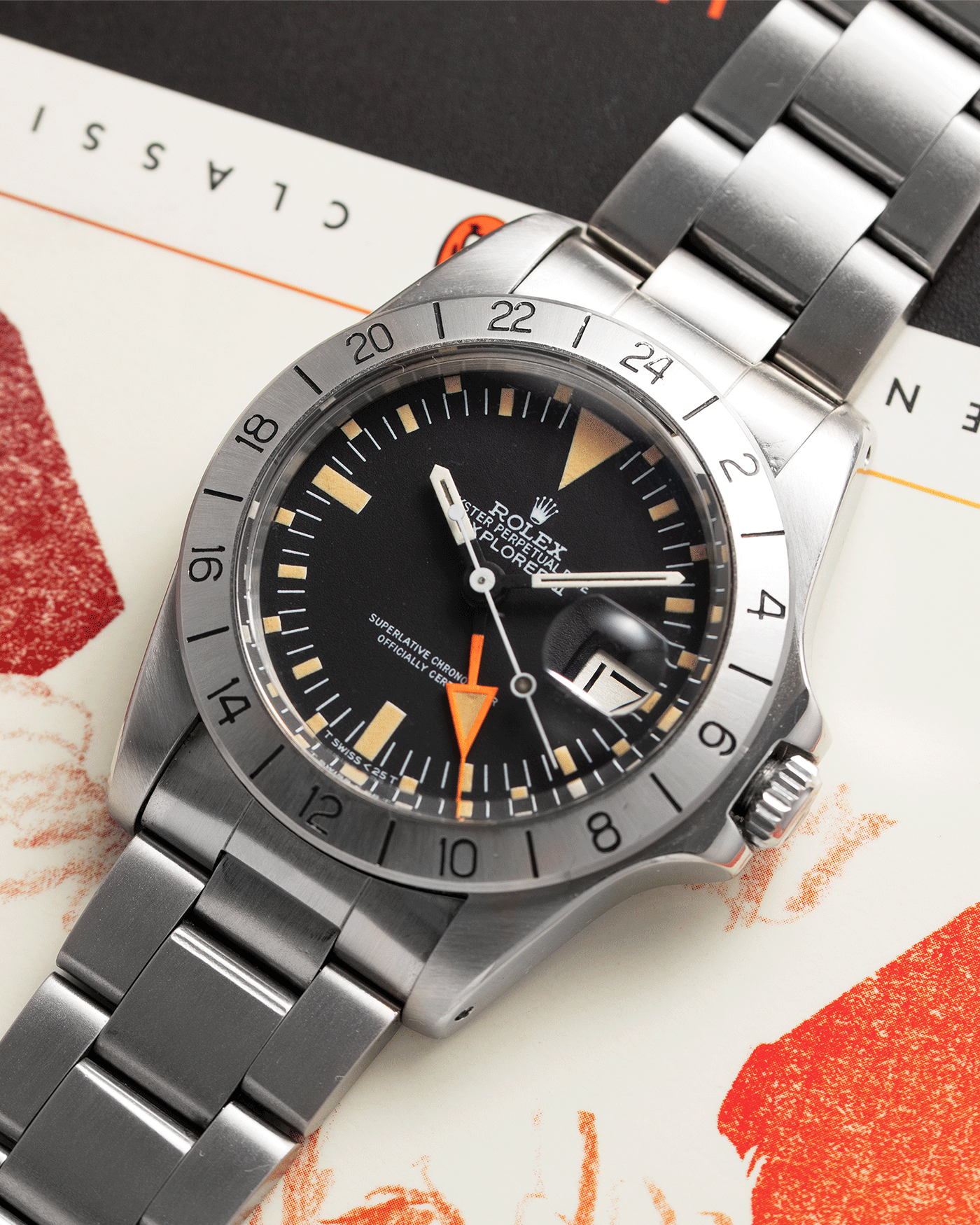 Rolex Explorer II Steve Mcqueen Freccione 1655 Watch S.Song