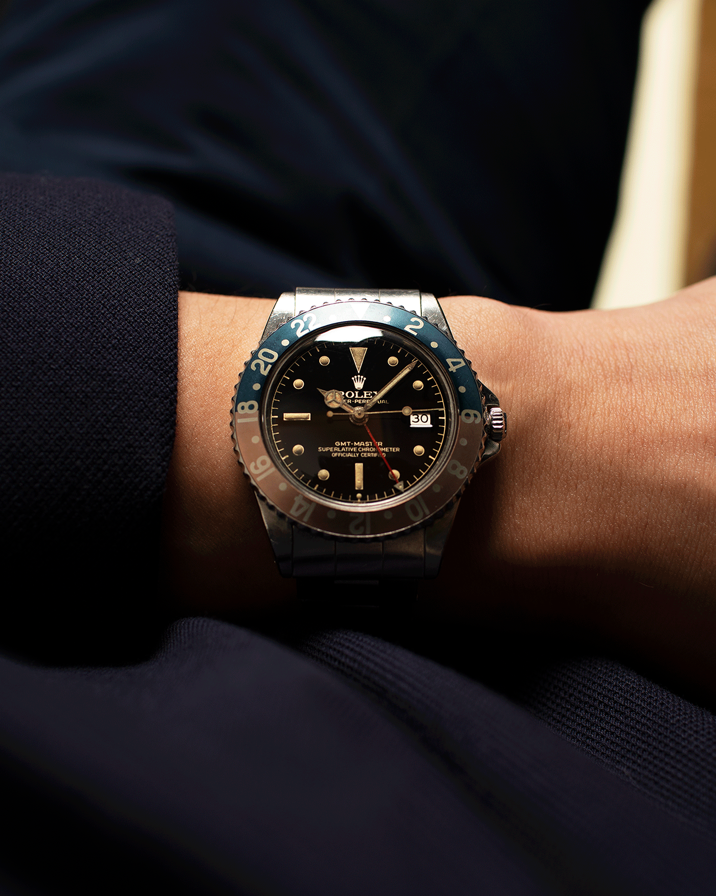 Rolex GMT Master Ref. 1675 PCG Exclamation Gilt Vintage Sport