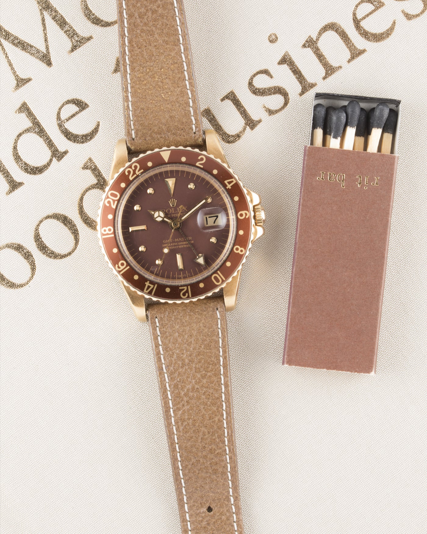 Rolex GMT-Master Ref. 1675 Yellow Gold