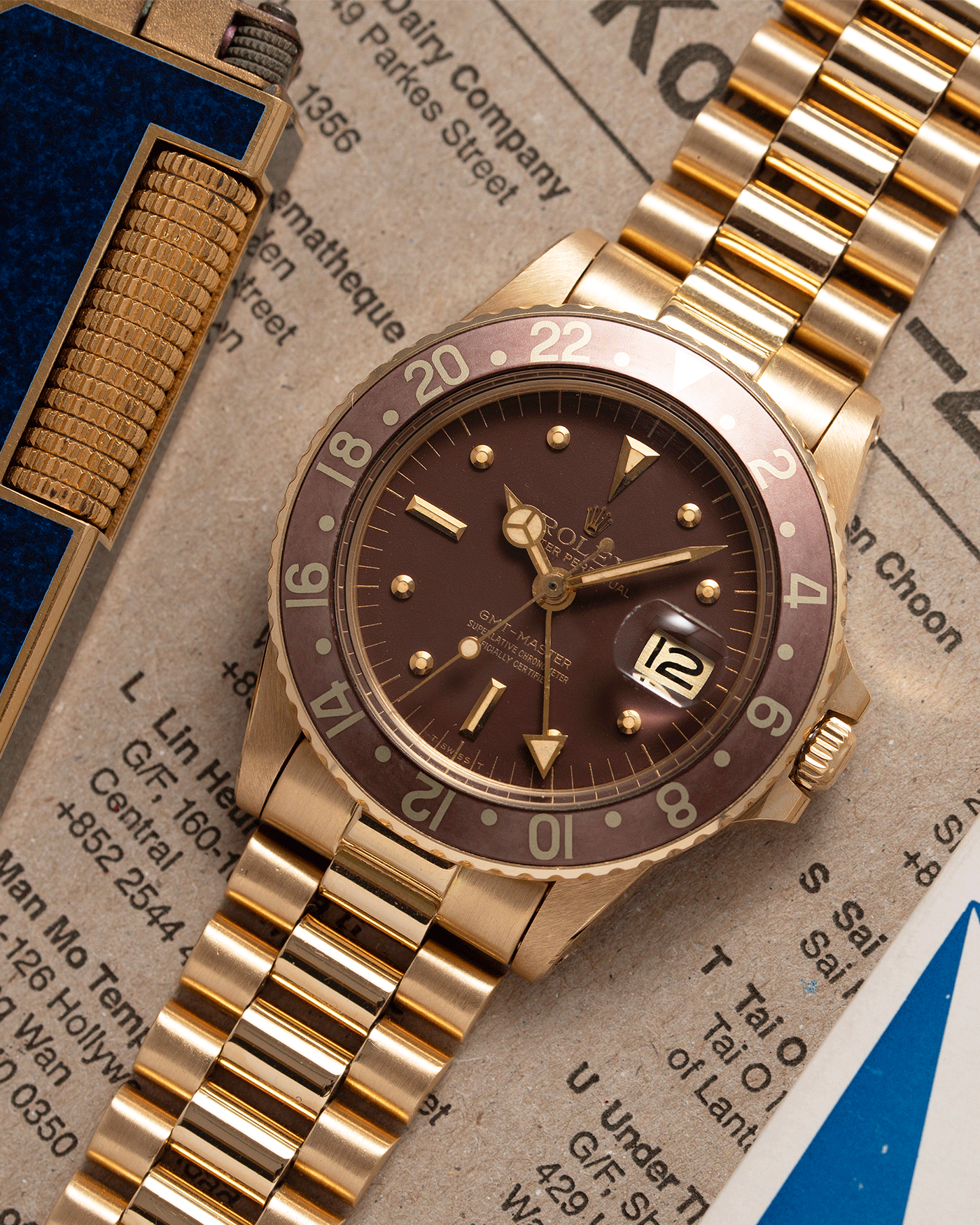 Gold rolex gmt master hotsell