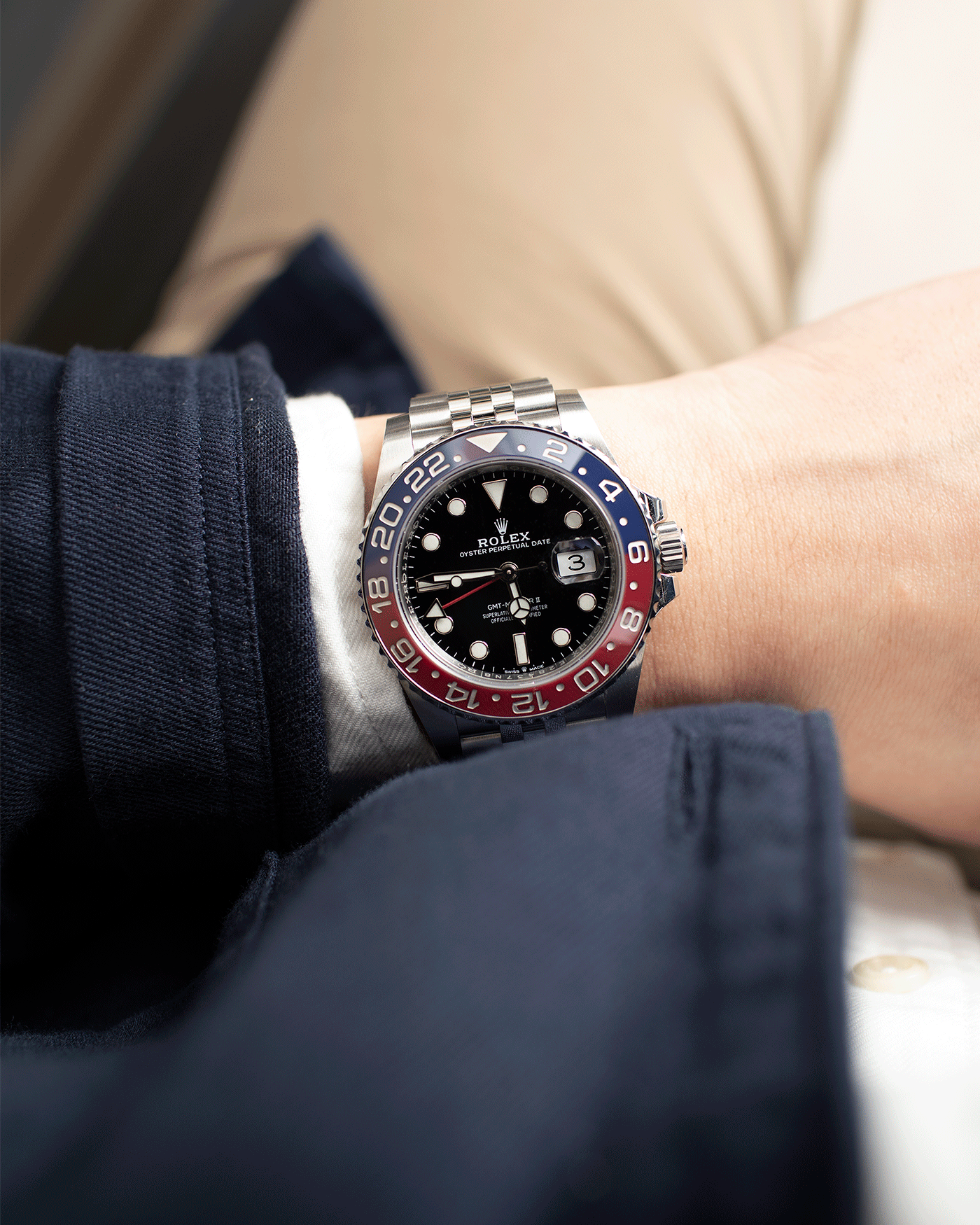 Rolex GMT Master Pepsi 126710 BLRO Watch S.Song Vintage Timepieces S.Song Watches