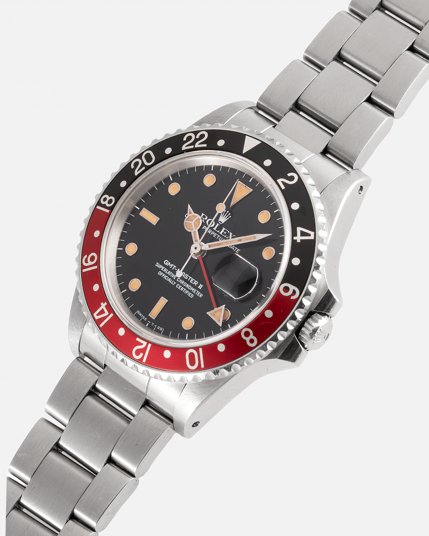Brand: Rolex Year: 1987 Model: GMT-Master II Reference Number: 16760 Serial Number: 963XXXX Material: Stainless Steel Movement: Cal. 3085 Case Diameter: 40mm Lug Width: 20mm Bracelet/Strap: Rolex Heavy Oyster 78360 with ‘501’ Endlinks and ‘L3’ Clasp
