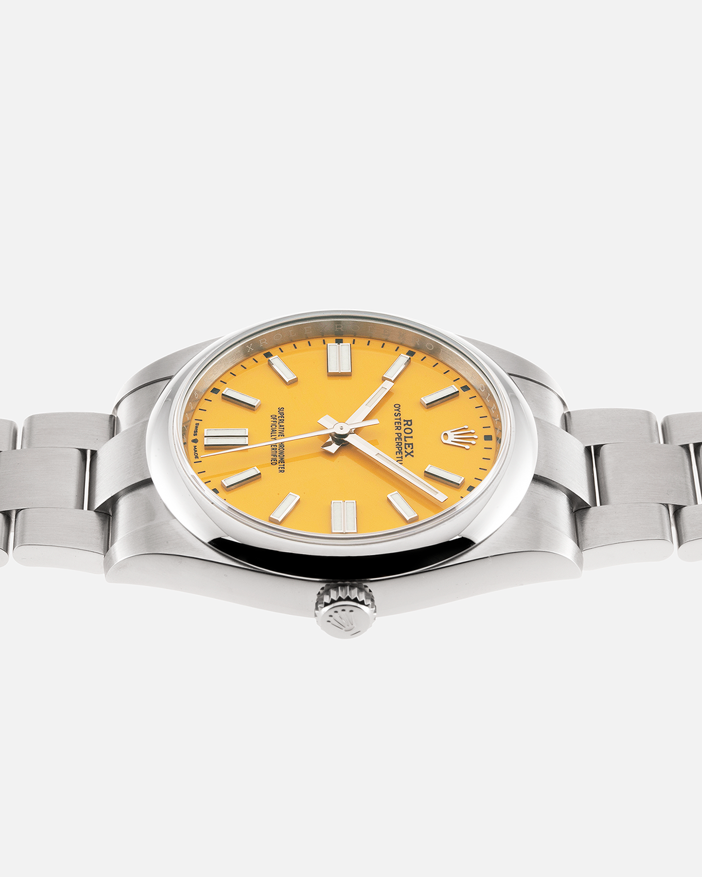 Rolex Oyster Perpetual 124300 Yellow 41mm Watch S.Song Vintage