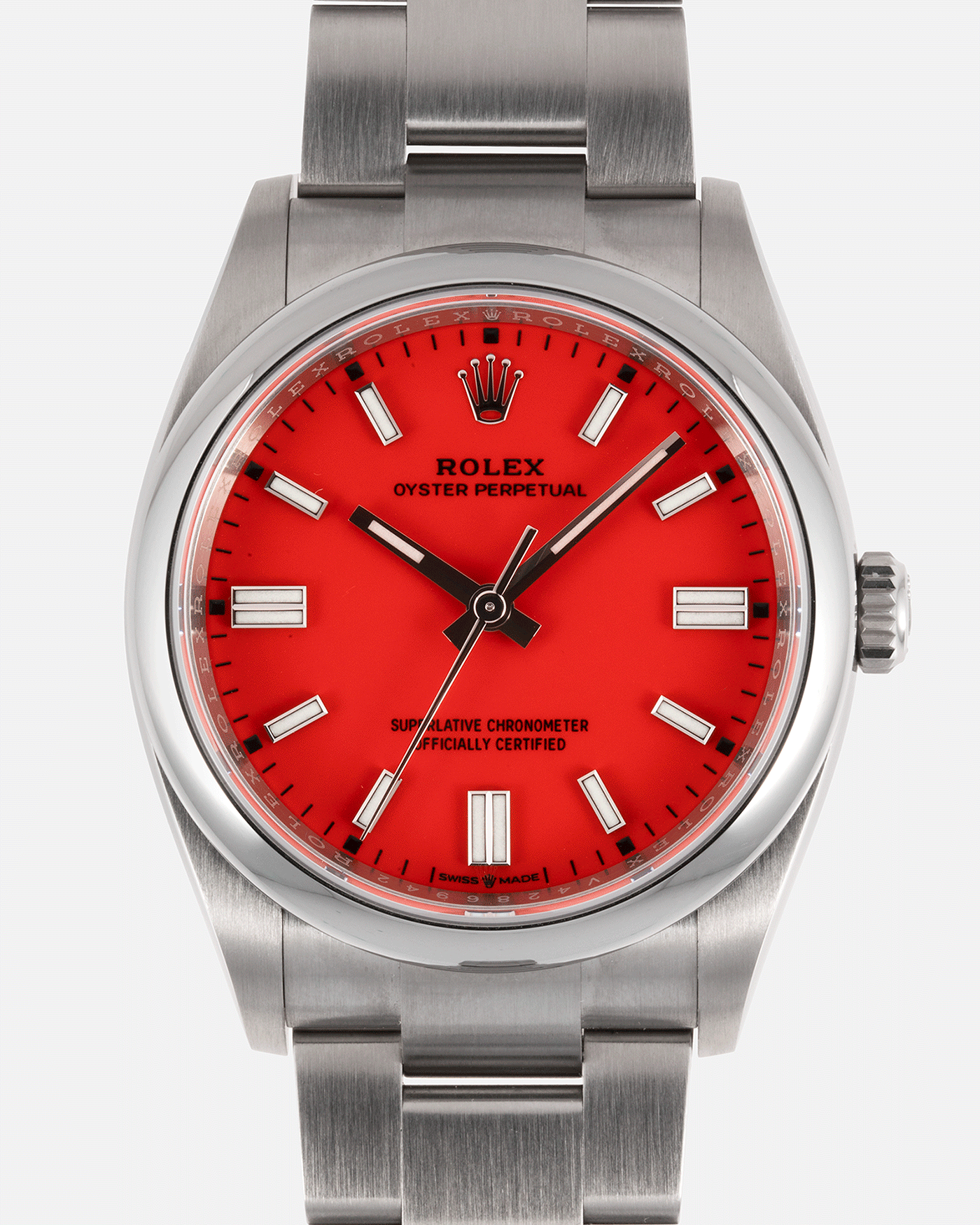 Brand: Rolex Year: 2021 Model: Oyster Perpetual 36 Reference Number: 126000 Material: 904L Stainless Steel Movement: Cal. 3230 Case Diameter: 36mm Bracelet: Stainless Steel Rolex Oyster Bracelet