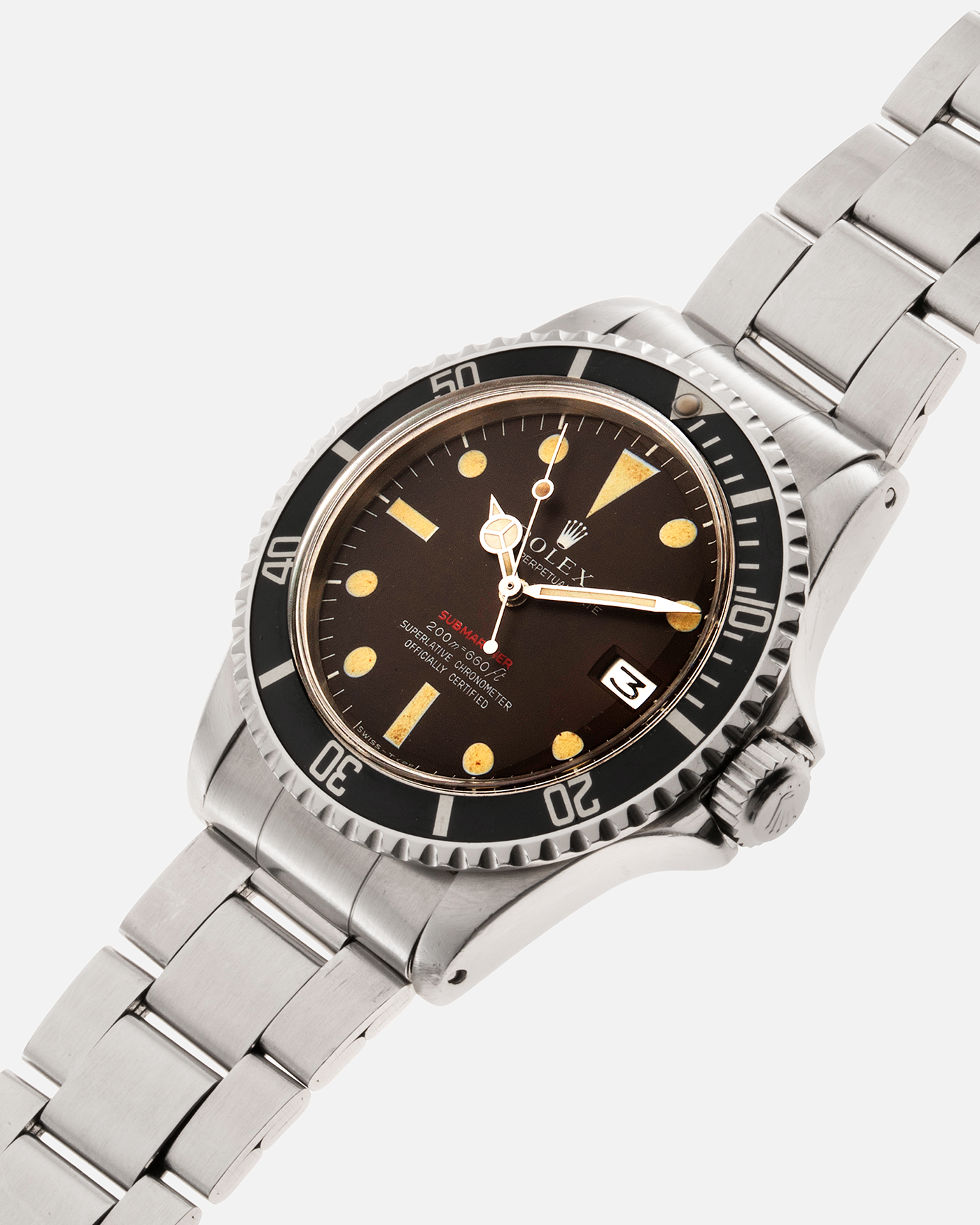 Rolex Red Submariner 1680 Tropical Mark 2 Meters First Vintage