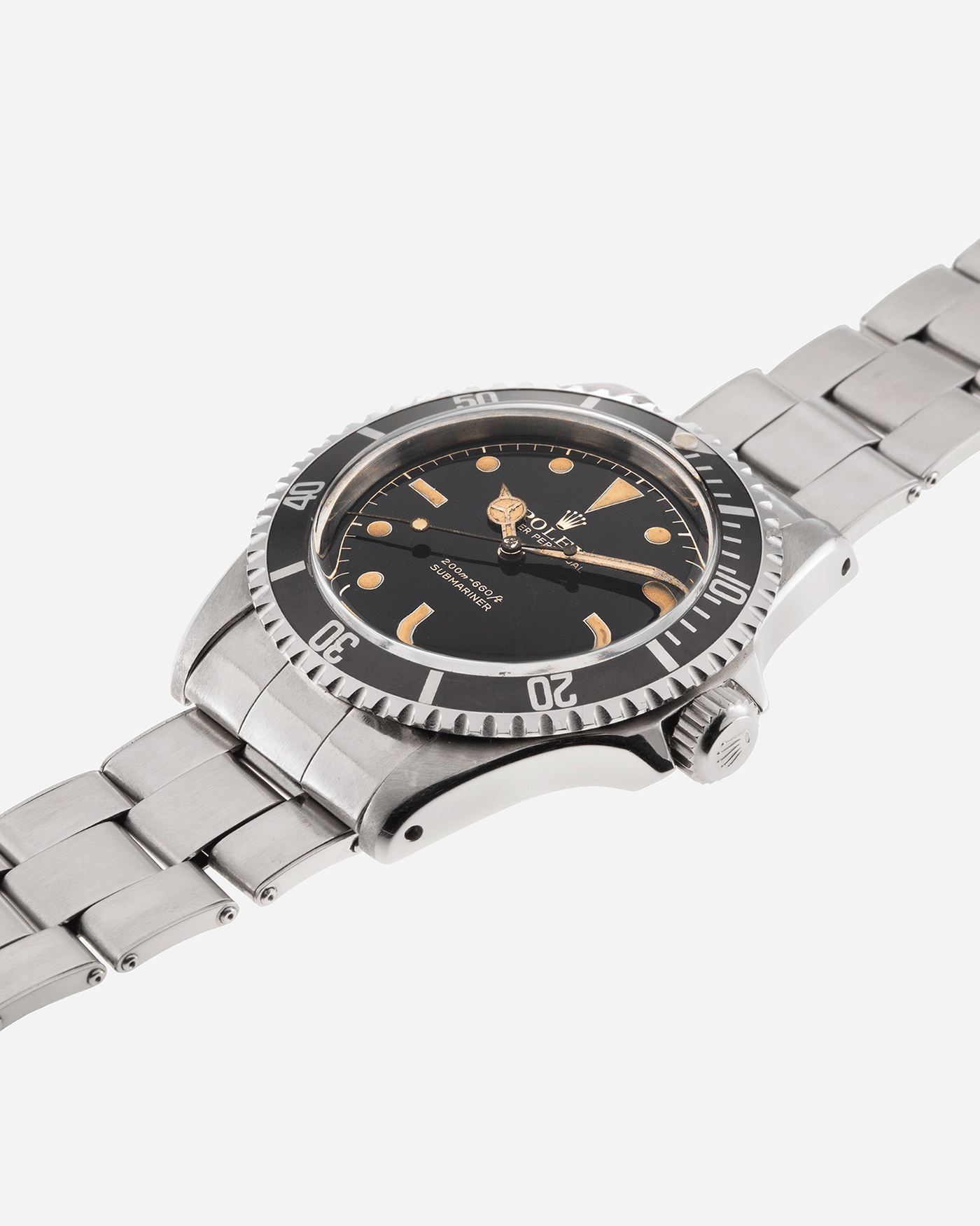 Brand: Rolex Model: Submariner Reference Number: 5512 Serial Number: 69XXXX Year: 1961 Material: Stainless Steel Movement: Cal. 1530 Case Diameter: 40mm Lug Width: 20mm Bracelet/Strap: Stainless Steel Rolex C&I Bracelet Stamped 74