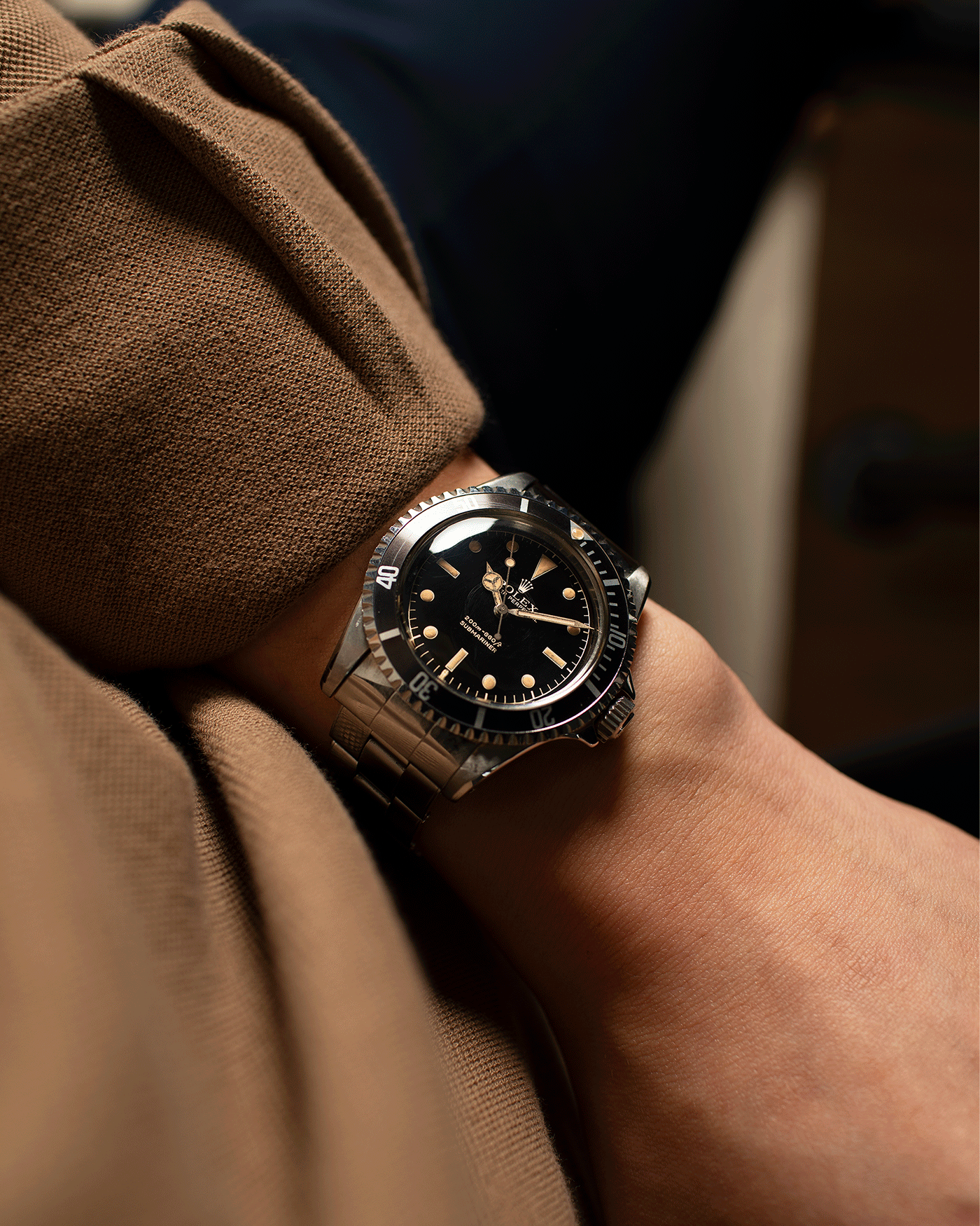 Brand: Rolex Model: Submariner Reference Number: 5512 Serial Number: 69XXXX Year: 1961 Material: Stainless Steel Movement: Cal. 1530 Case Diameter: 40mm Lug Width: 20mm Bracelet/Strap: Stainless Steel Rolex C&I Bracelet Stamped 74