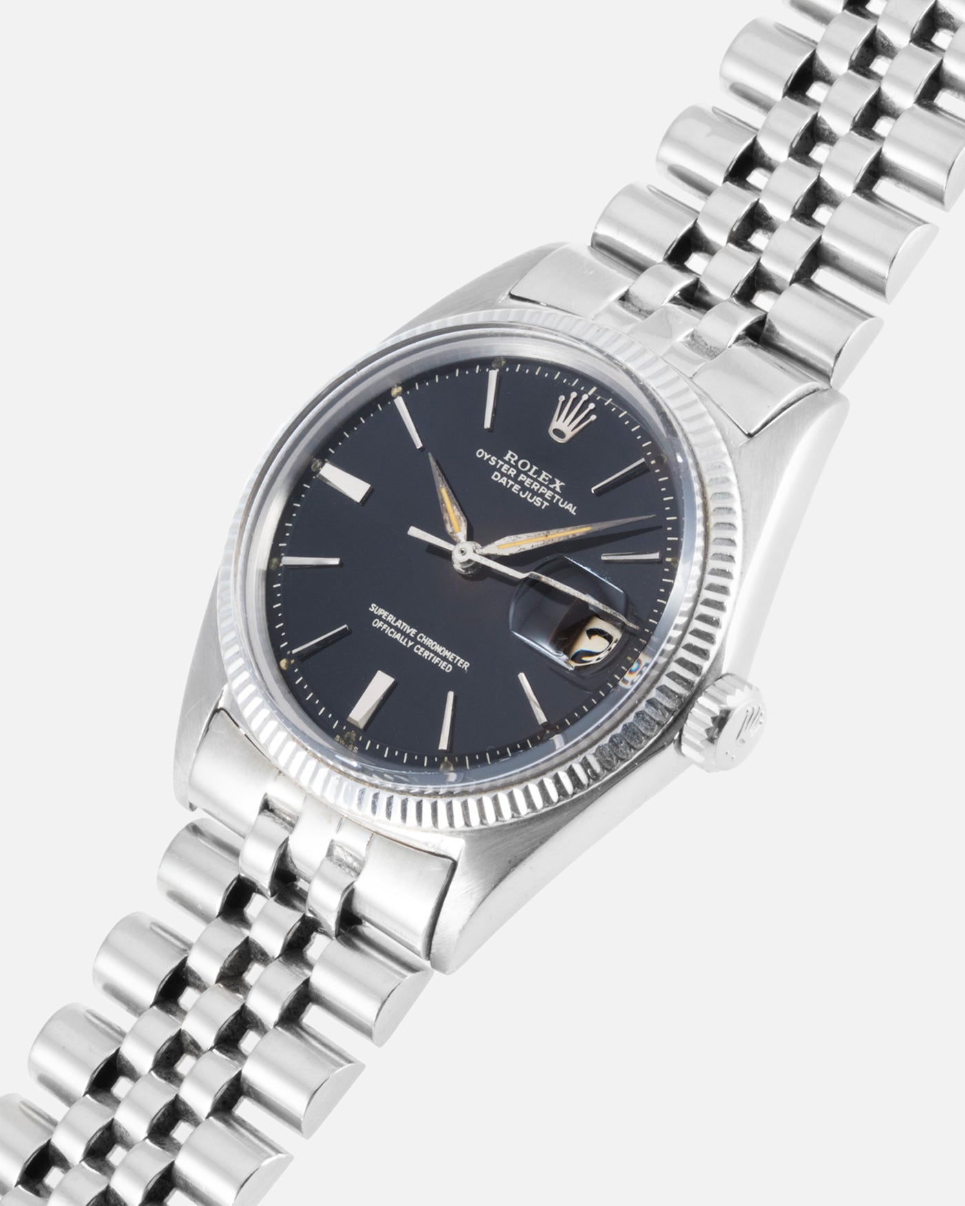 Rolex Datejust 1601 White Gold Tropical Watch S.Song Vintage