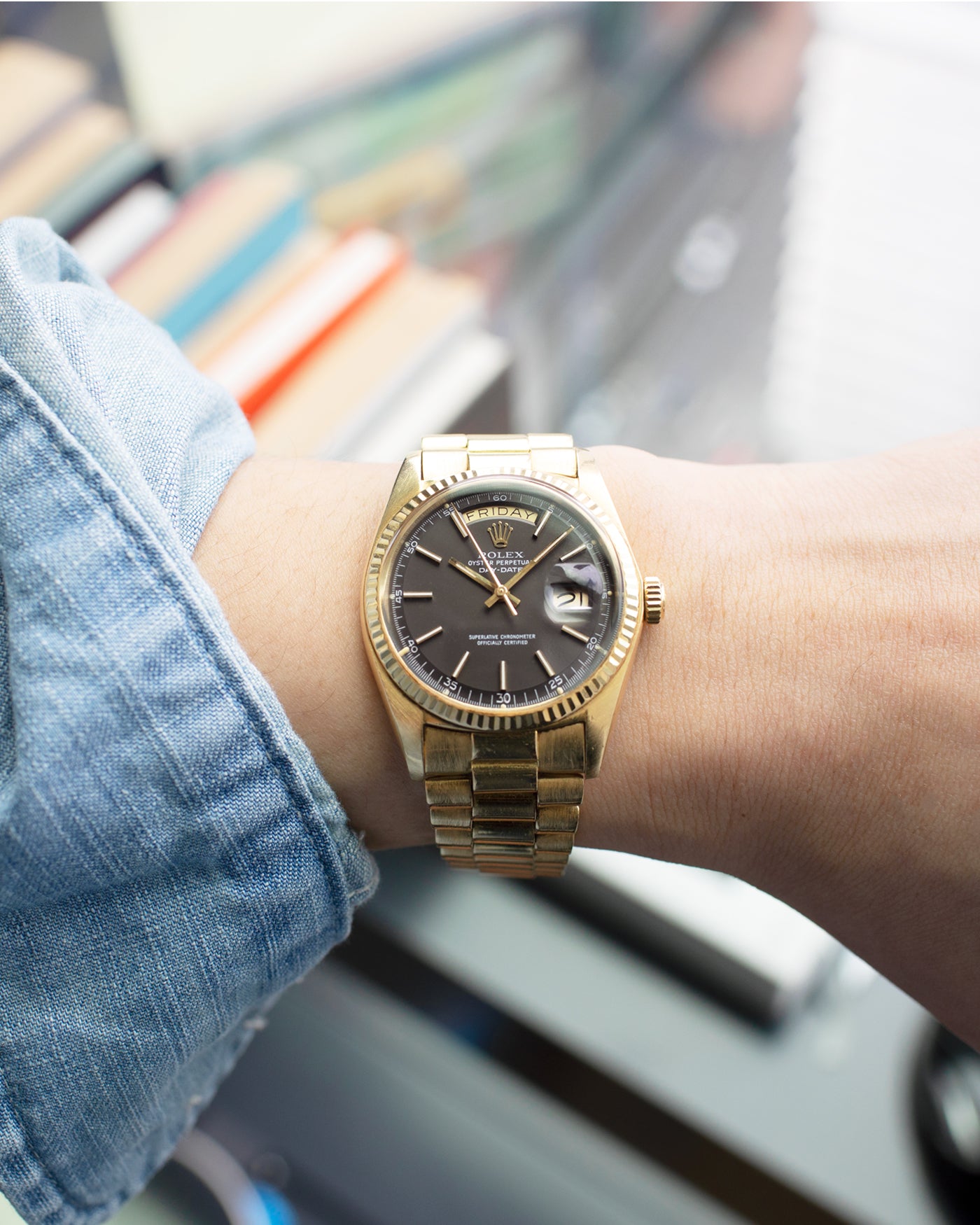 Rolex Day Date 1803 Matte Grey Brown