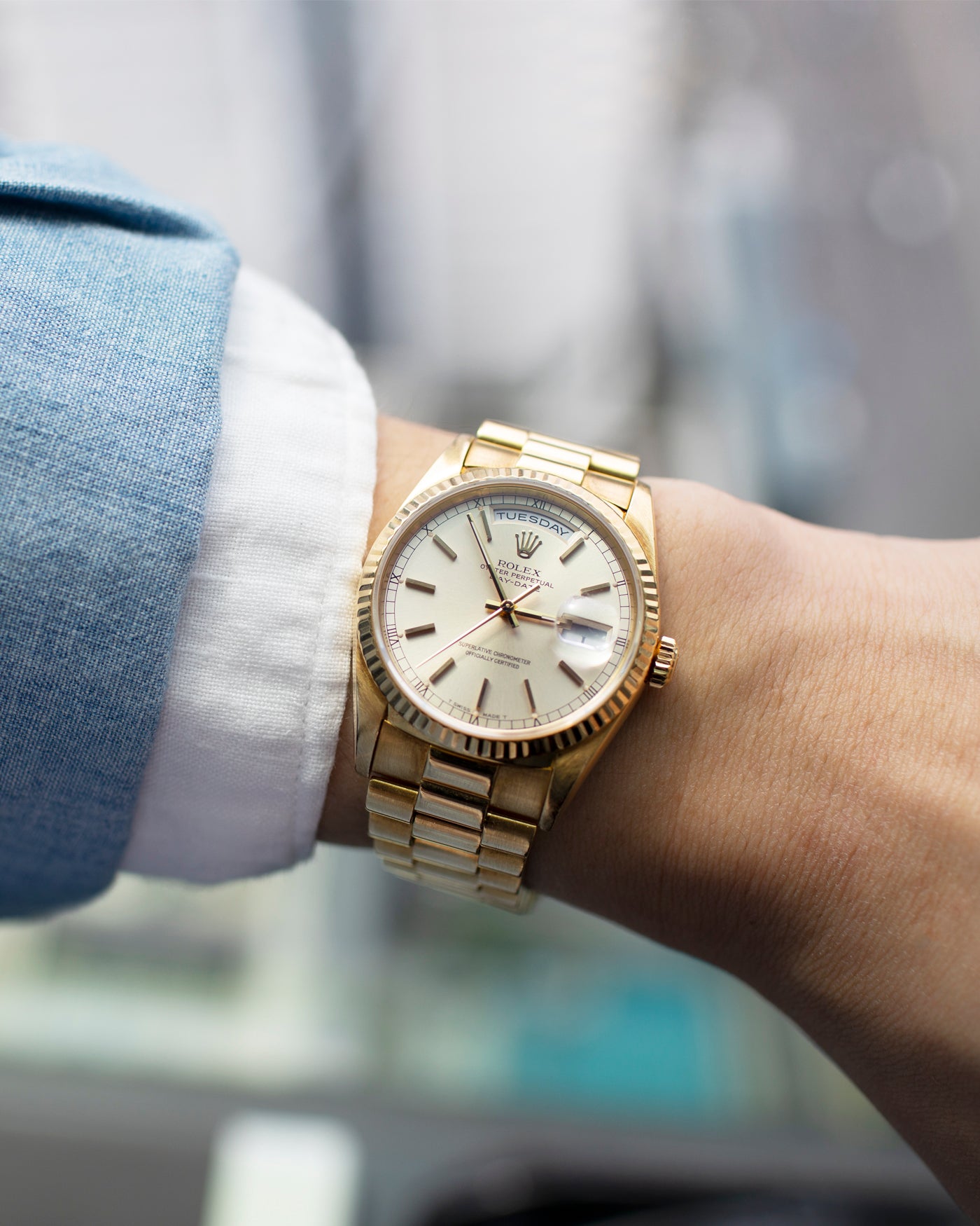 Rolex 18238 on wrist Clearance