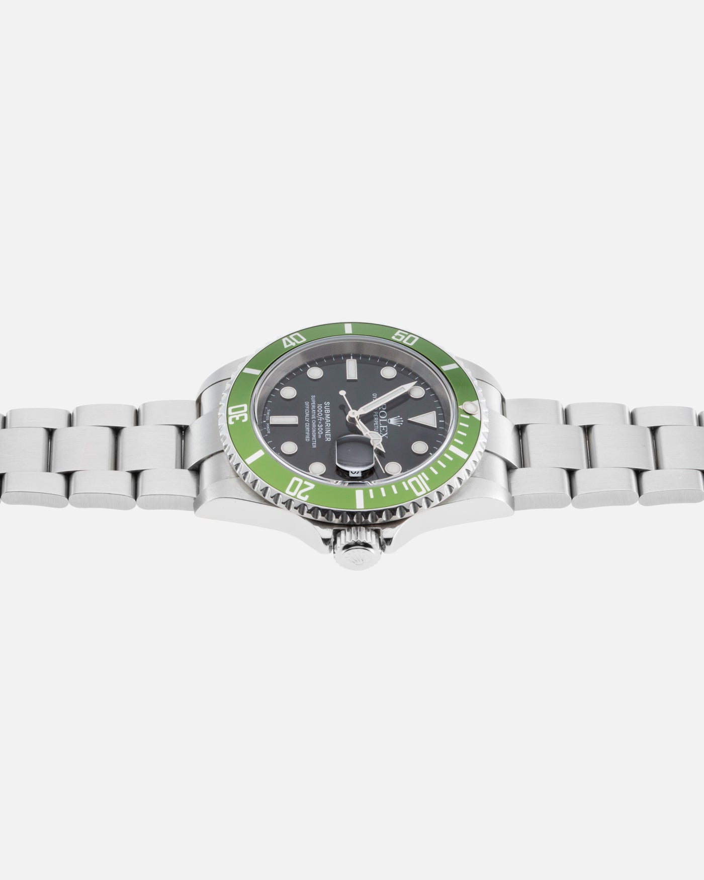 Rolex Submariner Date Kermit Striking Light Green Bezel Patina 16610LV -  Ticking Way