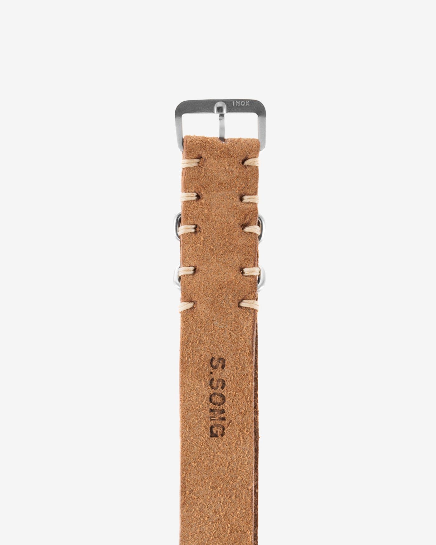 JPM X S.Song Sand Brown Distressed Leather NATO