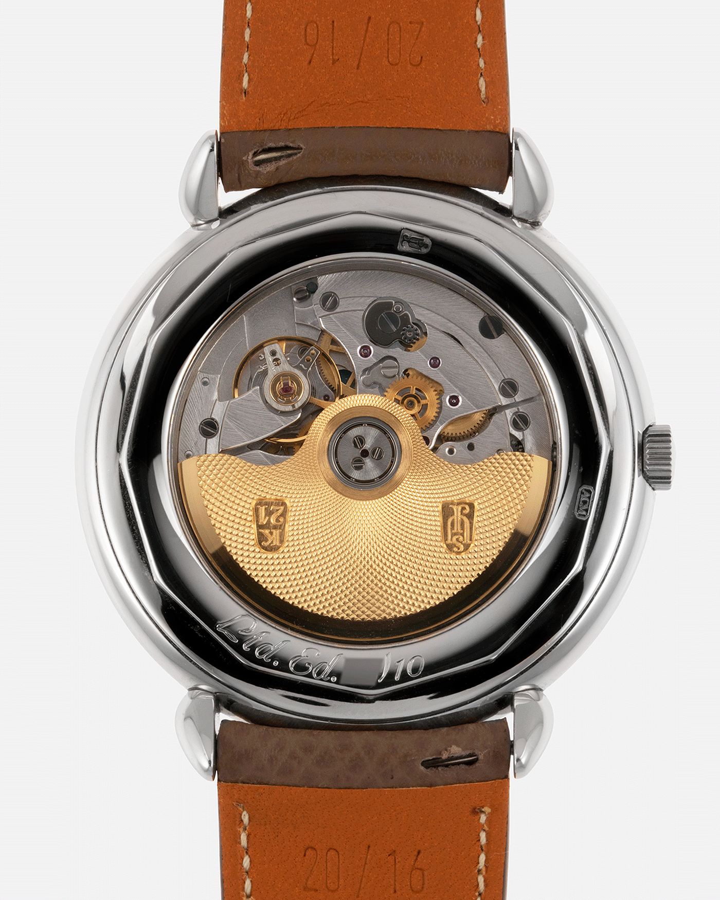 Brand: Urban Jurgensen Year: 2020 Model: Big 8 London Edition Material: Stainless Steel Movement: Frederic Piguet cal. 1160 Case Diameter: 40mm Strap: Nostime Taupe Grained Calf and Grey Suede Strap by A Collected Man and Stainless Steel Urban Jurgensen Tang Buckle