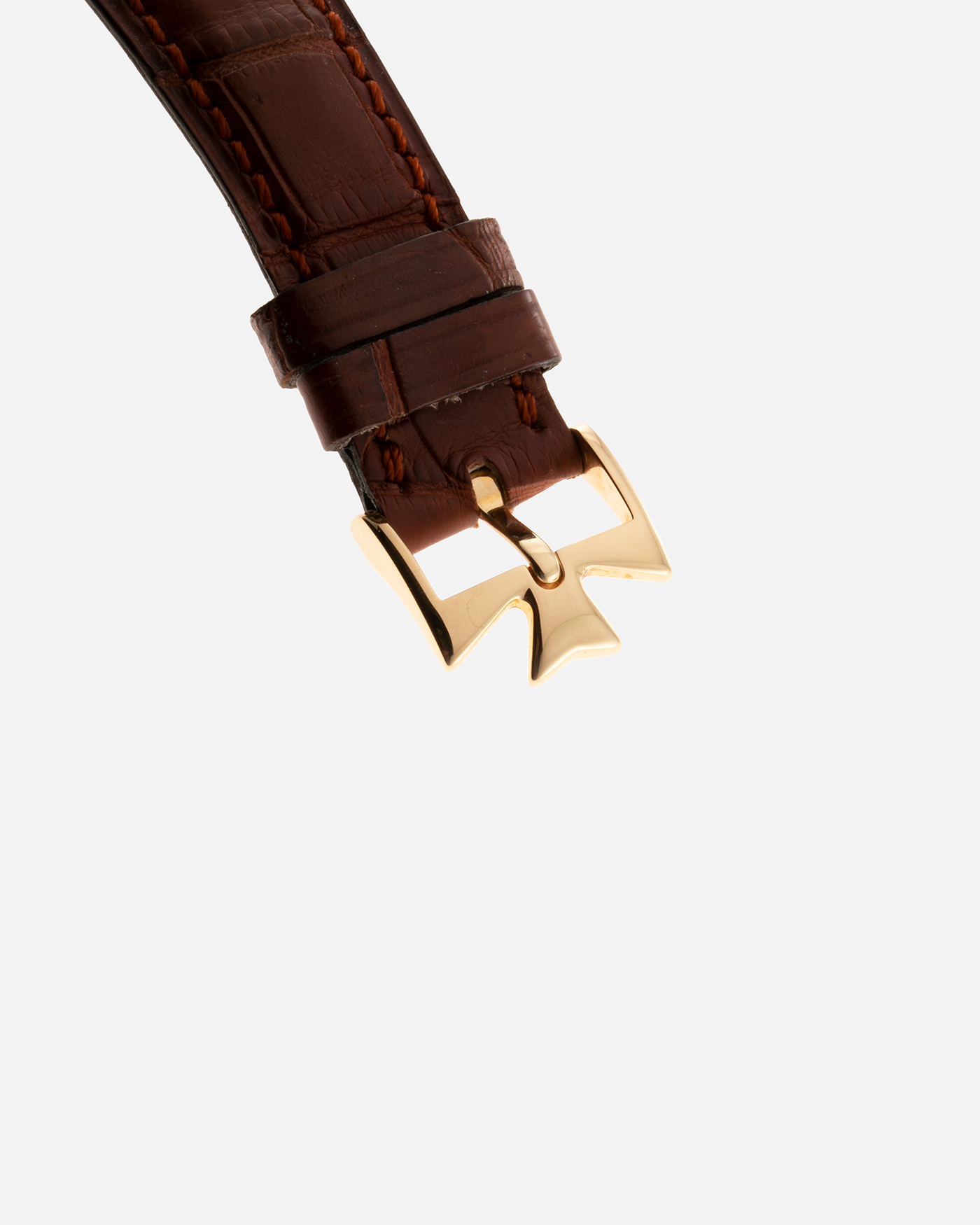 Brand: Vacheron Constantin Year: 2000’s Model: Les Historiques Chronograph Reference Number: 47101 Material: 18-carat Yellow Gold Movement: Lemania 2320 Based Cal. 1141 Case Diameter: 37mm Bracelet: Vacheron Constantin Alligator Brown Leather Strap with Signed 18-carat Yellow Gold Tang Buckle