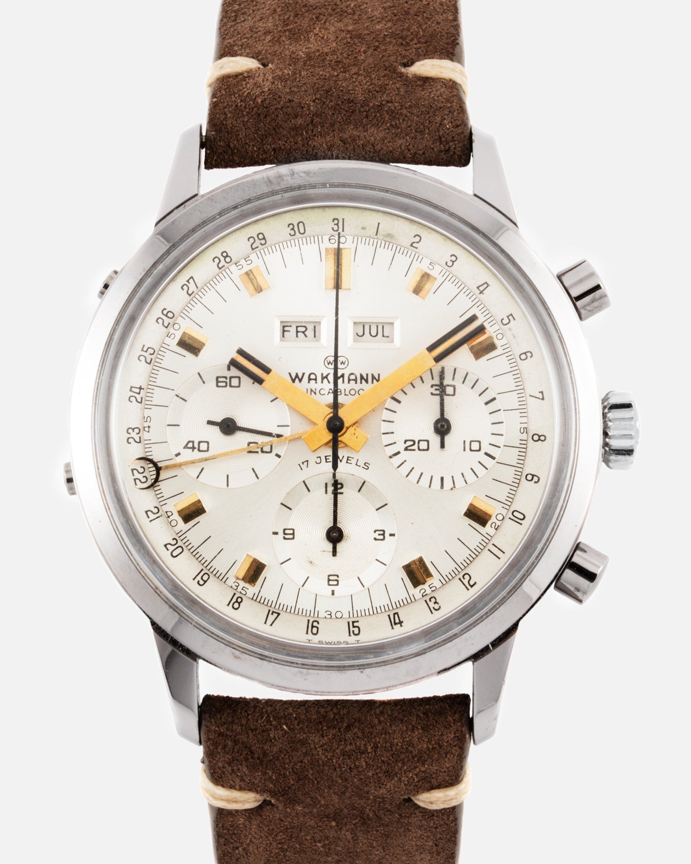 Wakmann 'Albino' Triple Calendar Chronograph